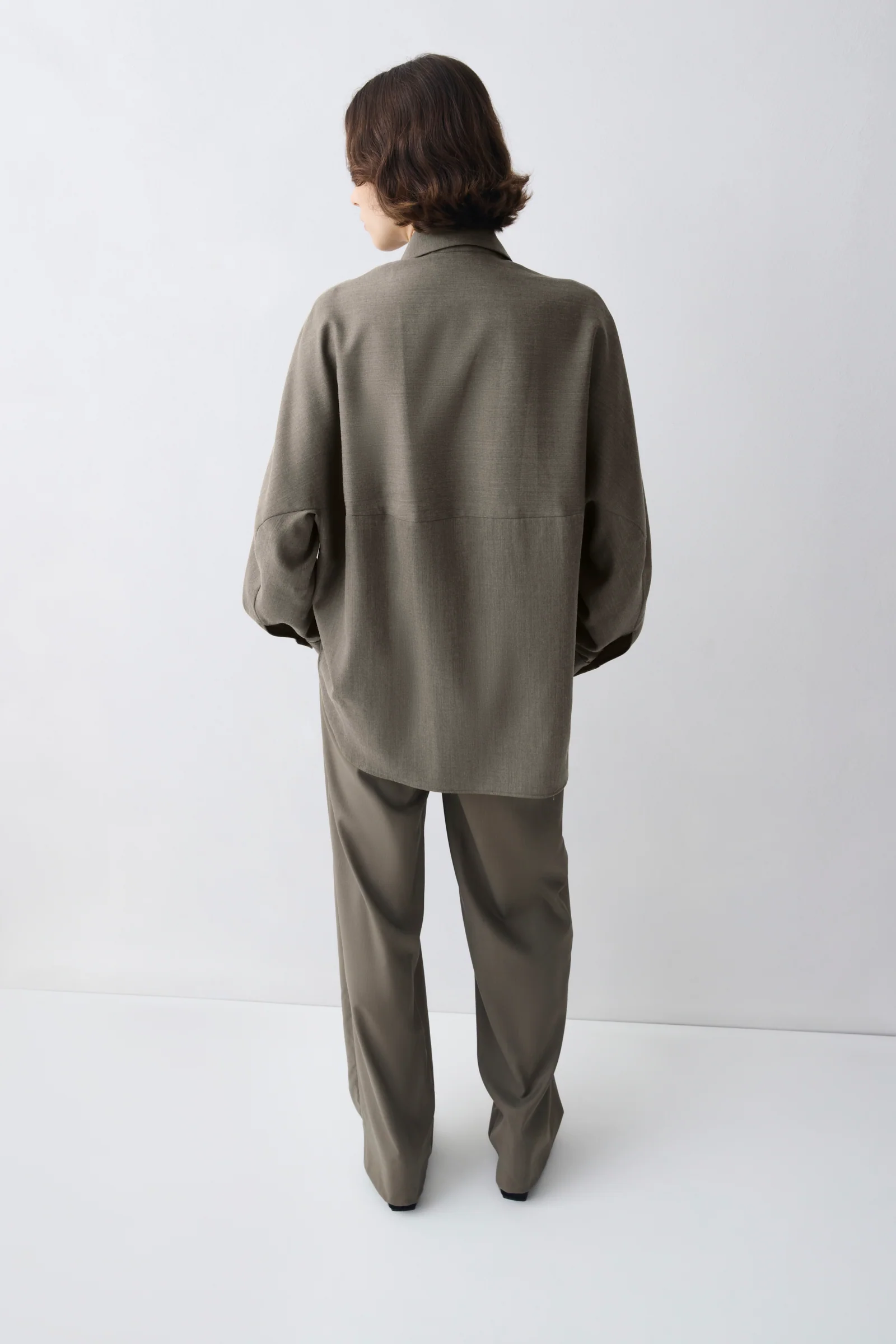 BRONZE WOOL SUITING EVOLVE SHIRT - Image 4
