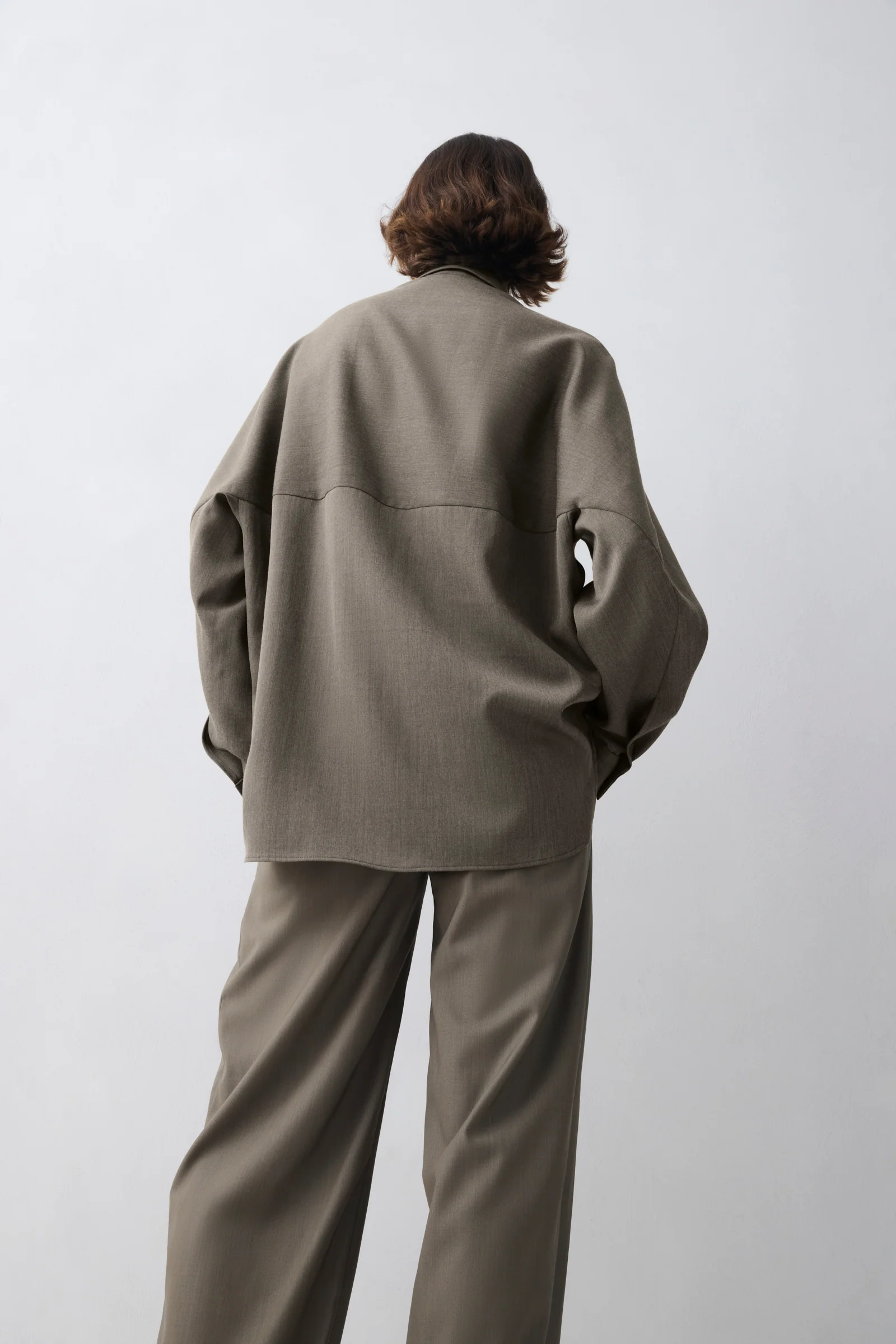 BRONZE WOOL SUITING EVOLVE SHIRT - Image 5