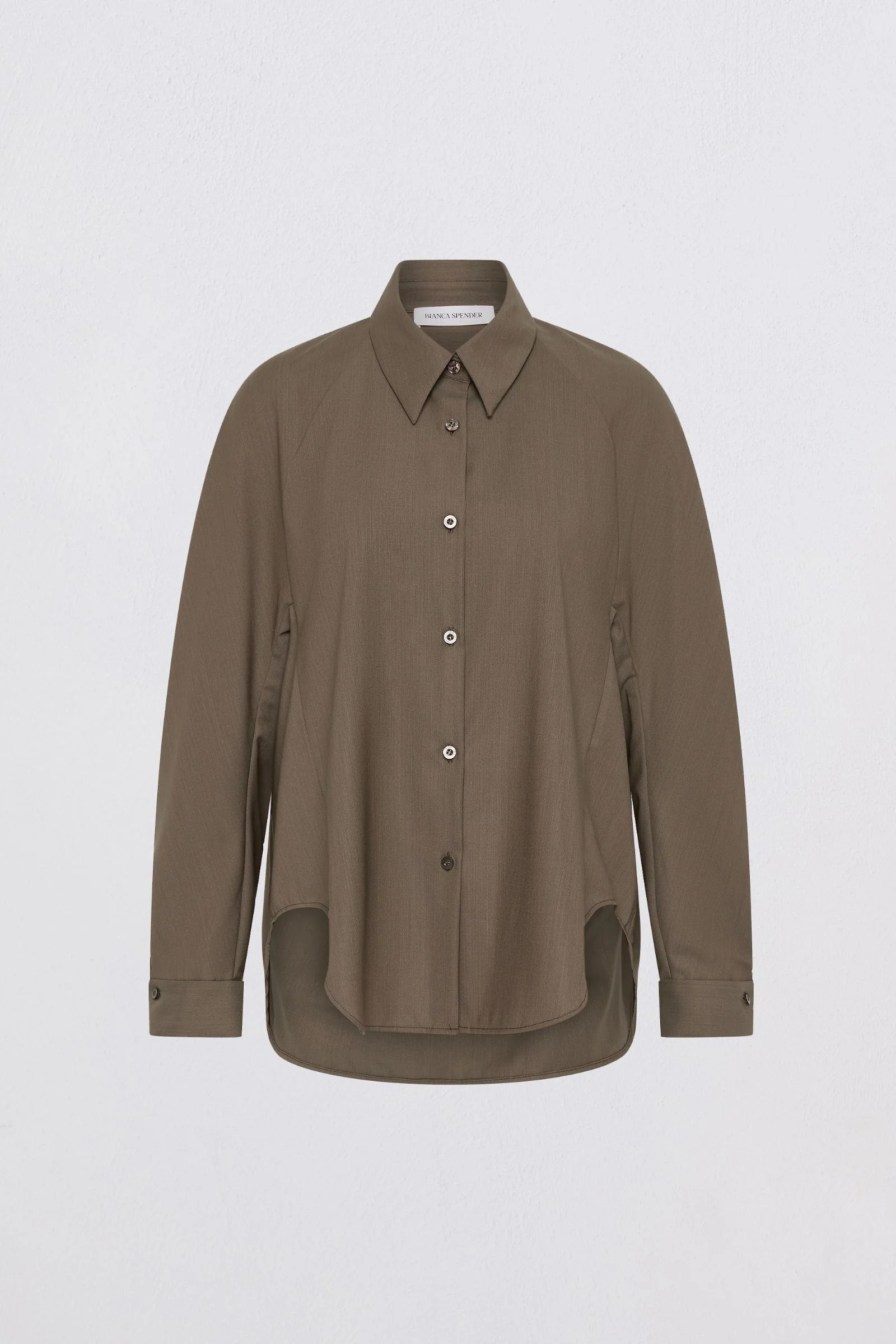 BRONZE WOOL SUITING EVOLVE SHIRT - Image 6