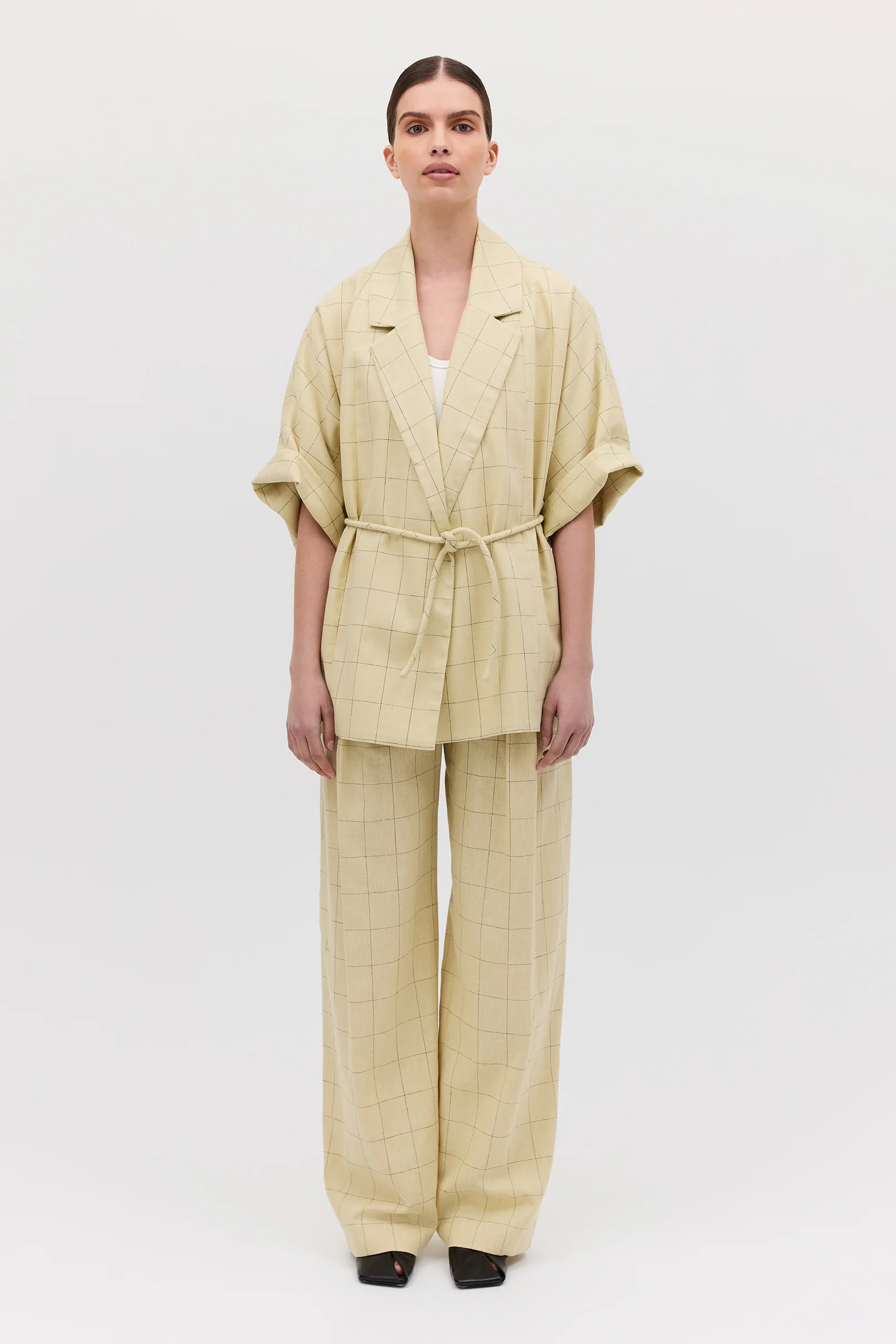 BUTTER CHECK SUITING ARBUS COAT - Image 3