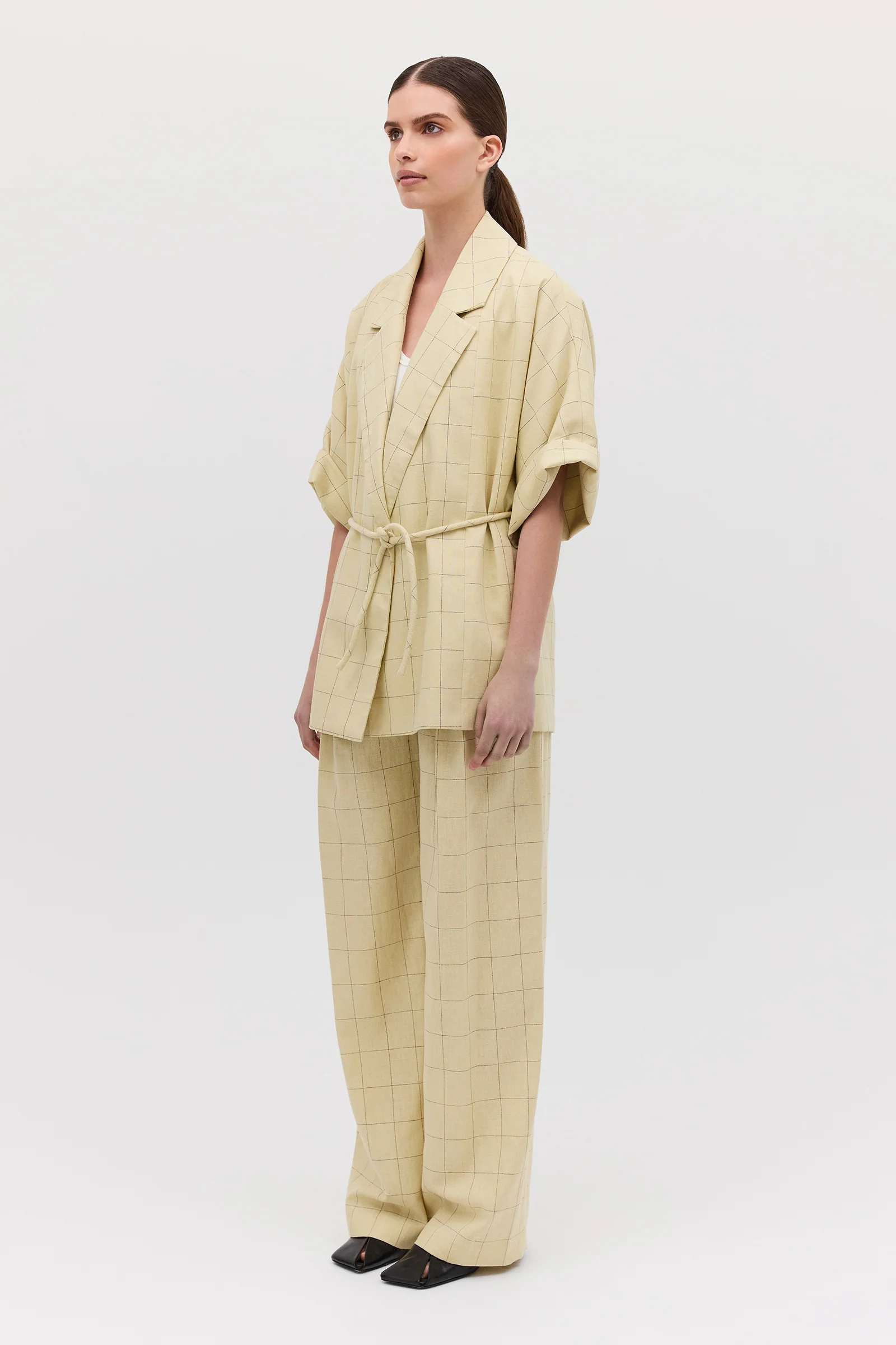 BUTTER CHECK SUITING ARBUS COAT - Image 4