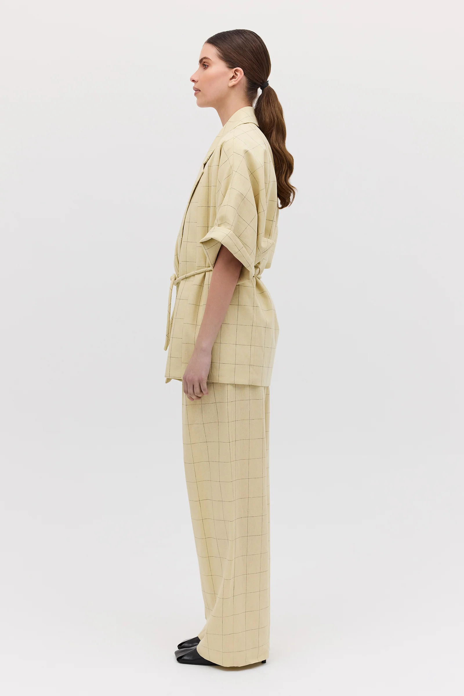 BUTTER CHECK SUITING ARBUS COAT - Image 5