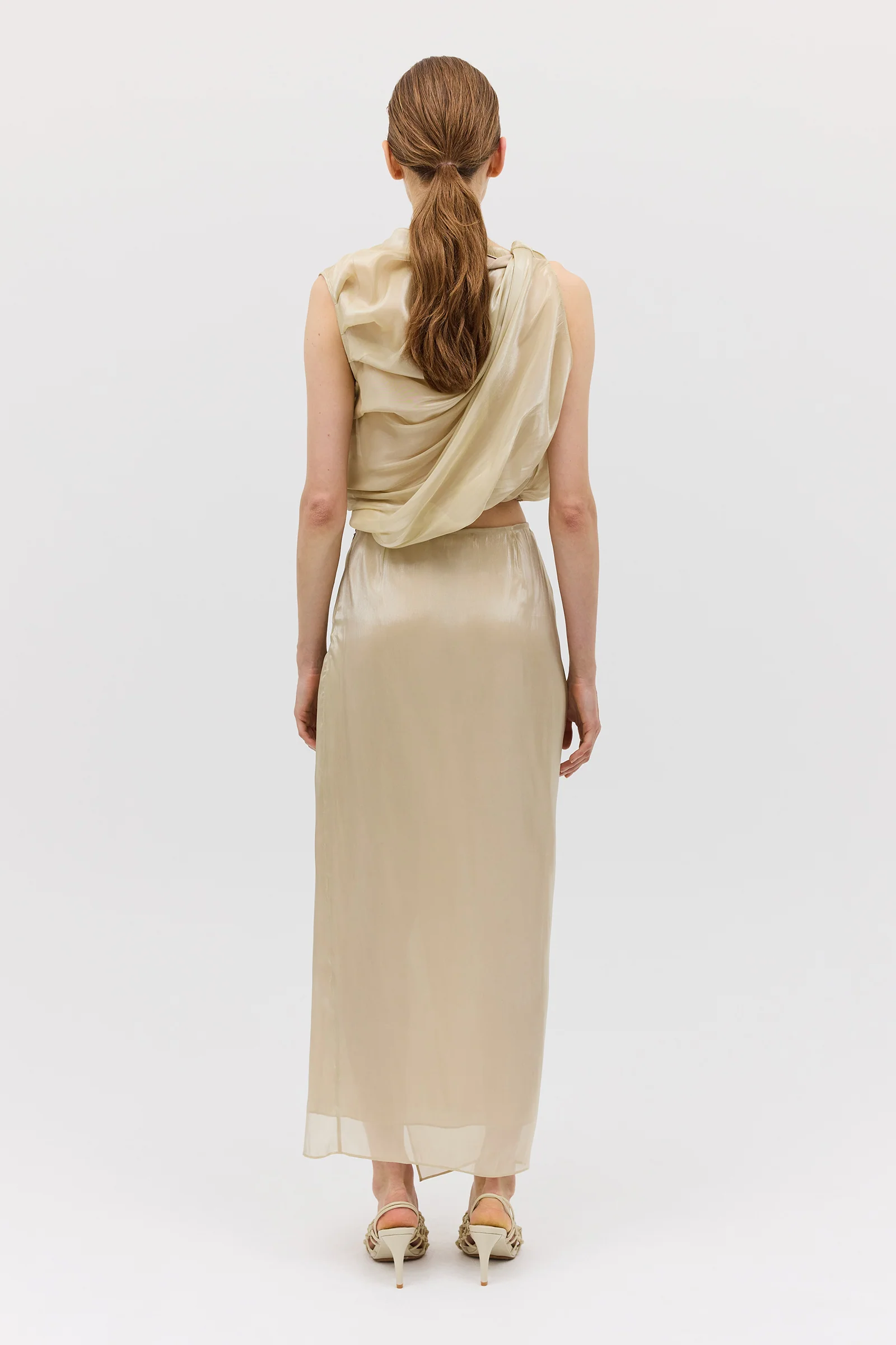 CHAMPAGNE LIQUID ORGANZA TUMBLE TOP - Image 8