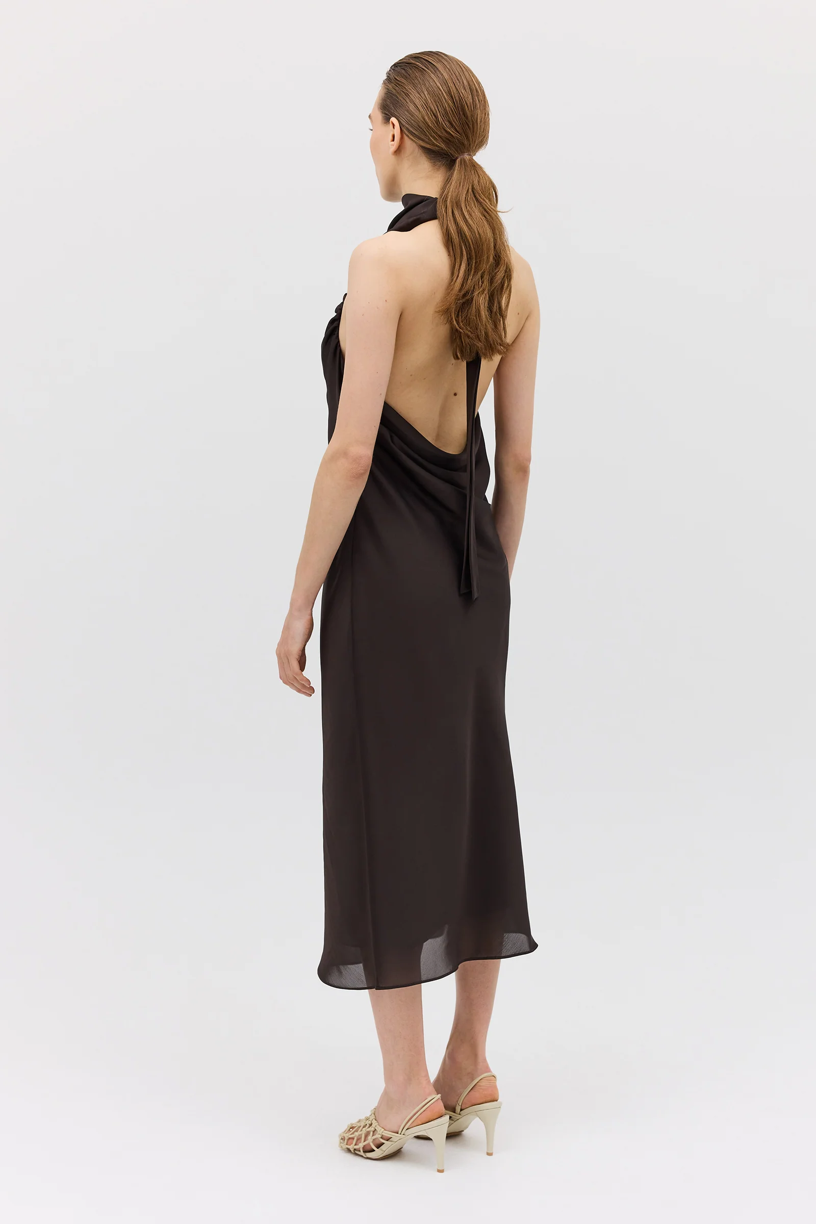 CHOCOLATE CHIFFON SUBLIMATE DRESS - Image 6