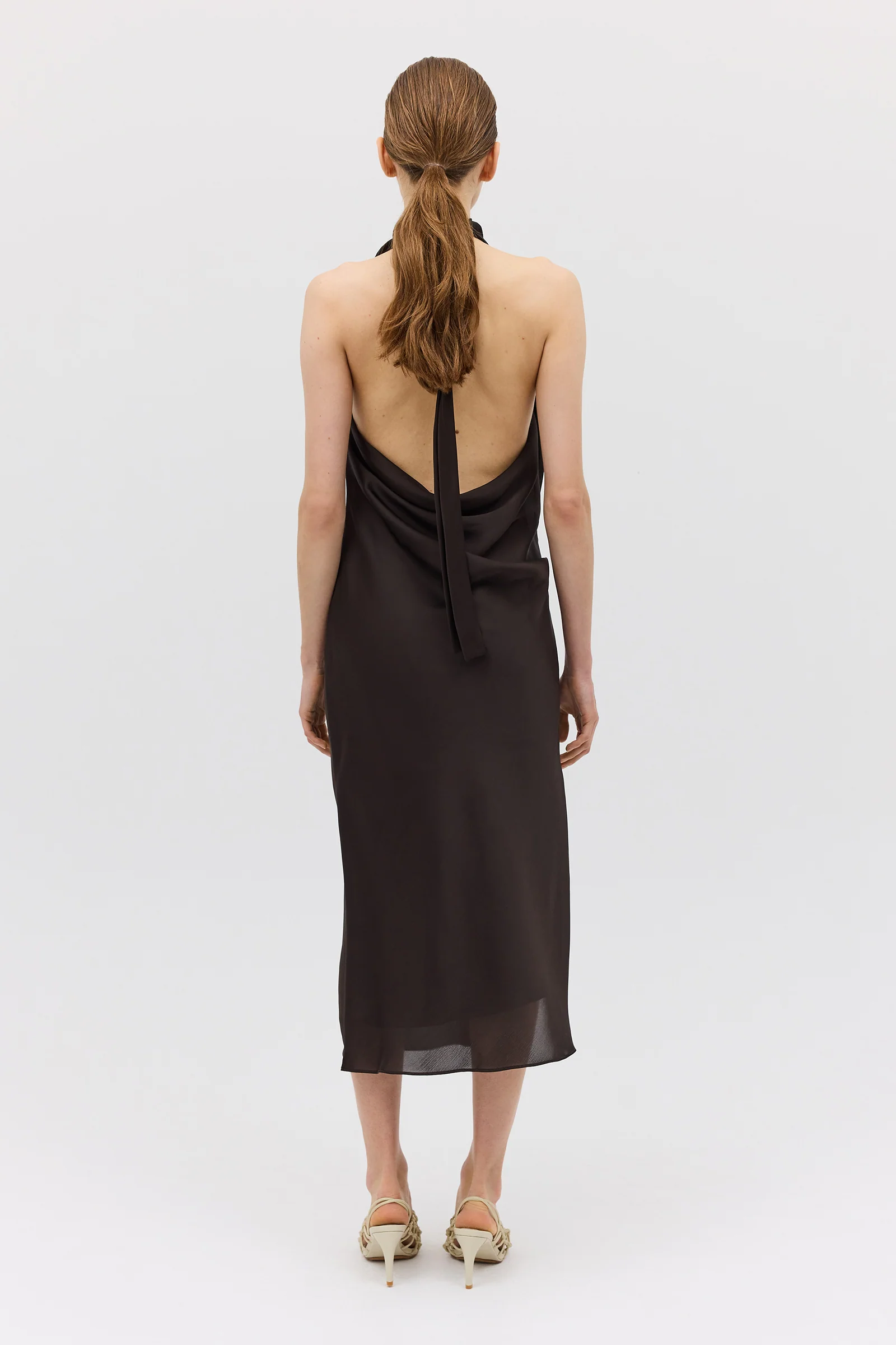 CHOCOLATE CHIFFON SUBLIMATE DRESS - Image 7