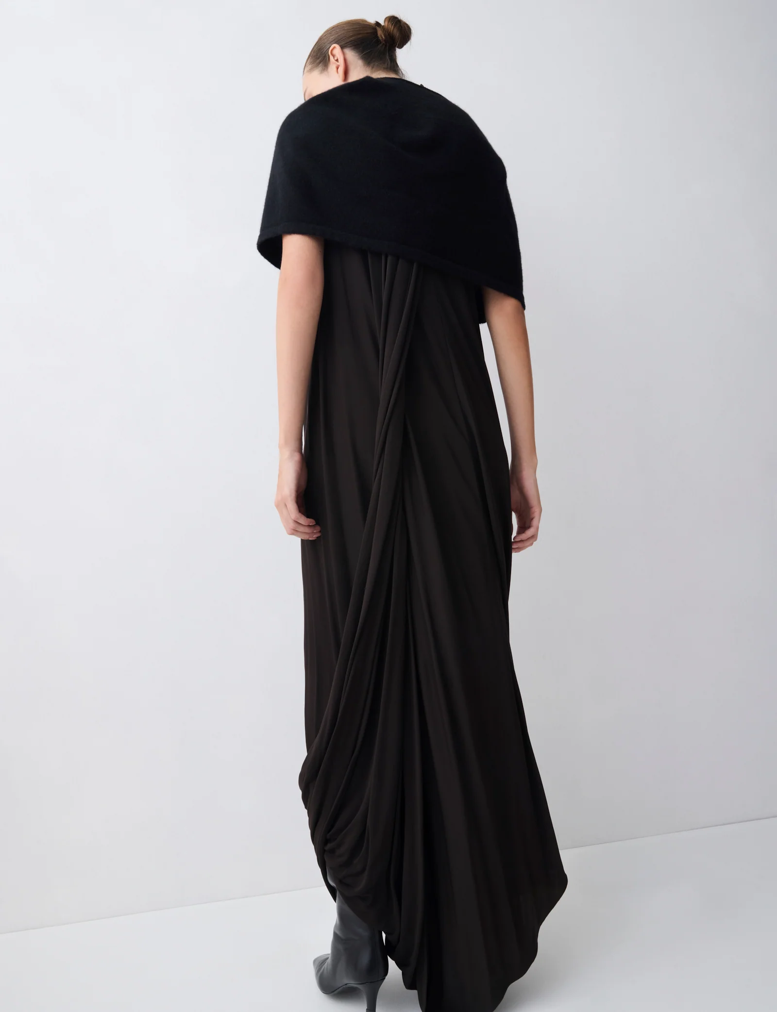 CHOCOLATE JERSEY RELEASE DRESS - Image 3