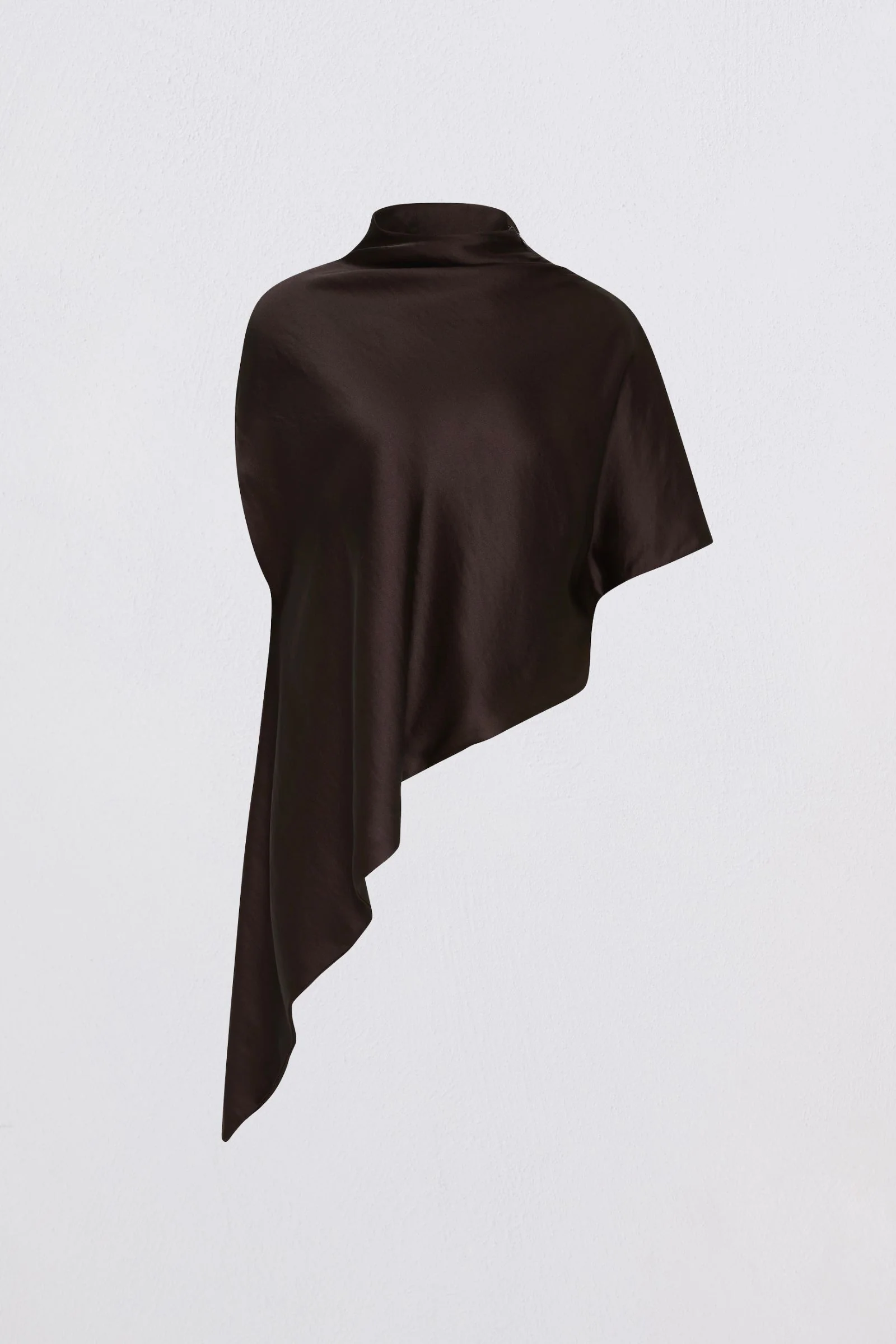 CHOCOLATE SATIN SUITING EVOLUTION TOP - Image 2