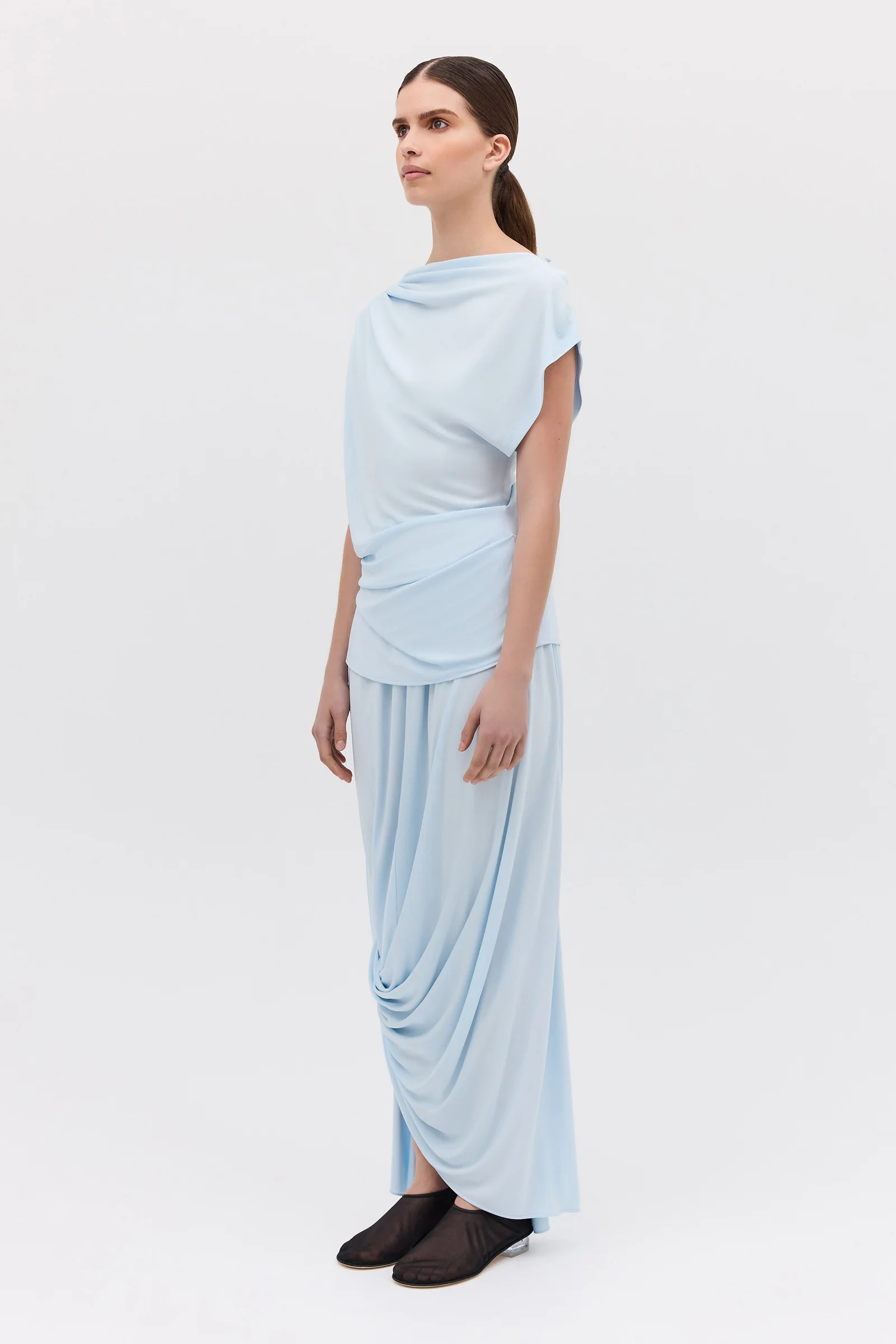 CLOUD JERSEY RIPPLE SKIRT - Image 3