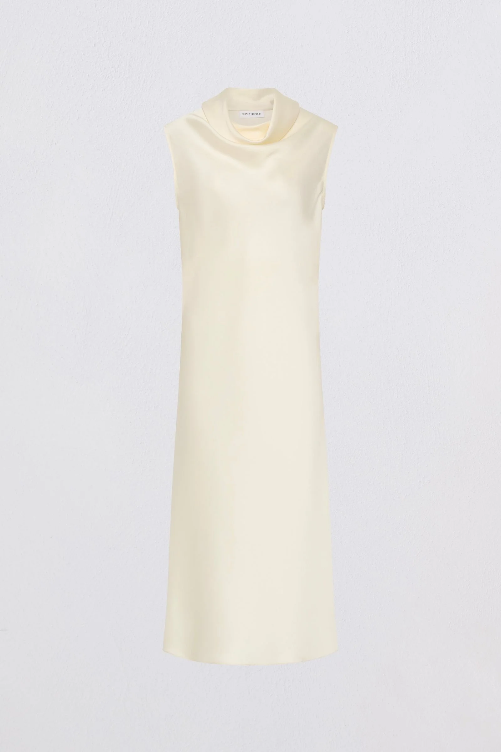 CREAM SATIN VEIL DRESS - Image 6