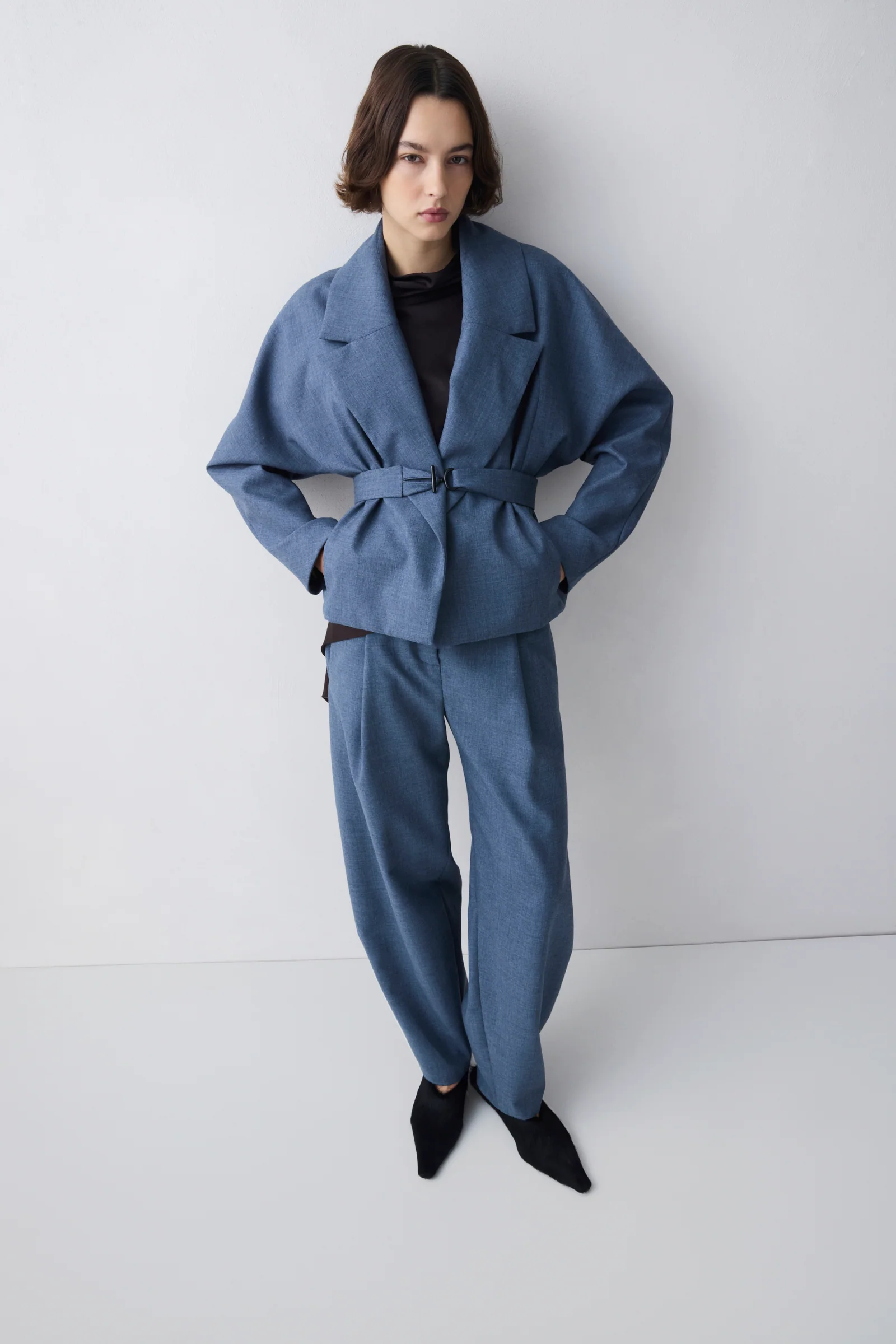DENIM WOOL SUITING EVOLVE JACKET - Image 4