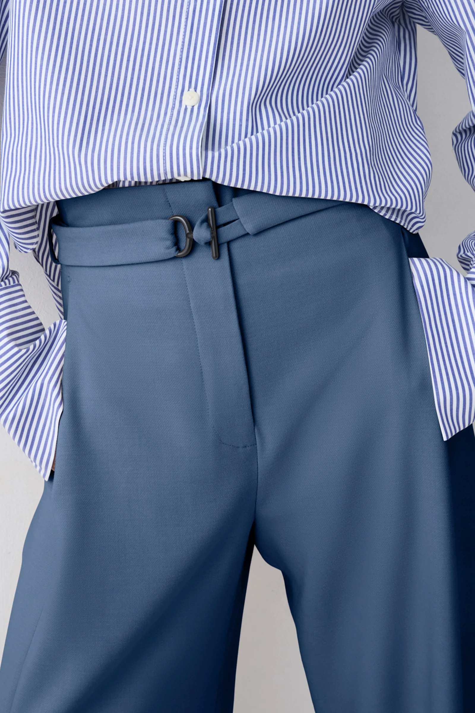 DENIM WOOL SUITING MORPH PANT