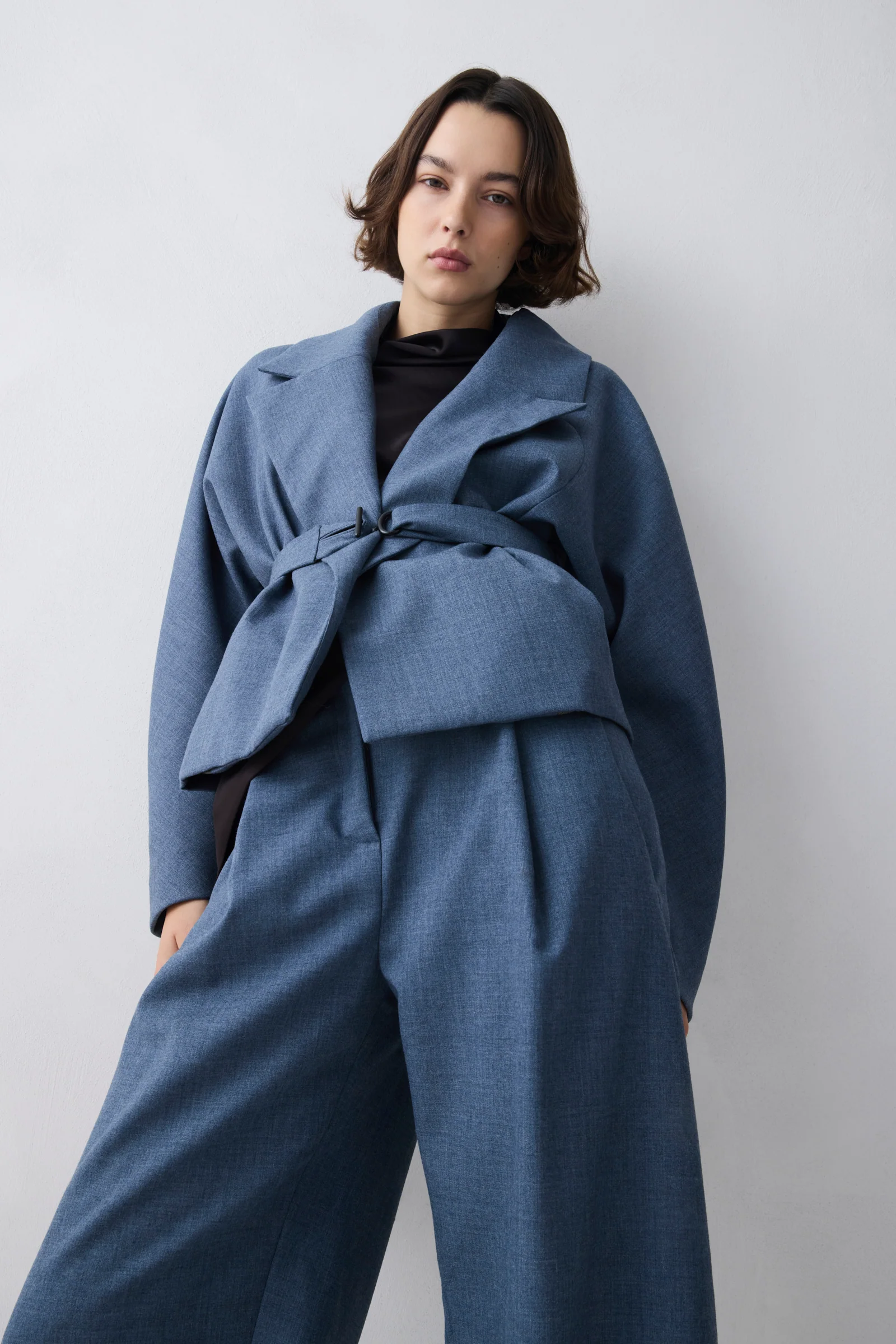 DENIM WOOL SUITING SURRENDER PANT - Image 2