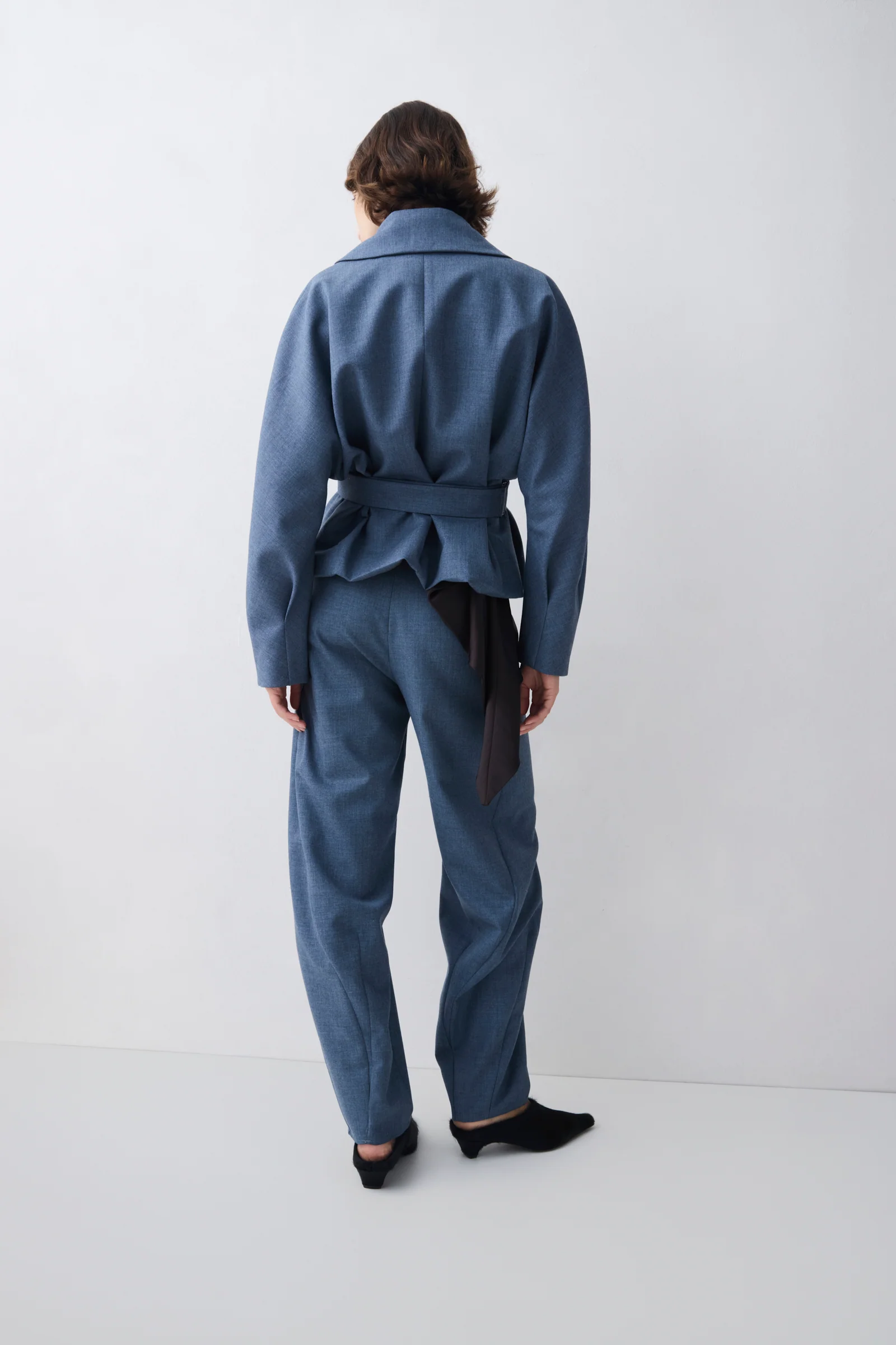 DENIM WOOL SUITING SURRENDER PANT - Image 4