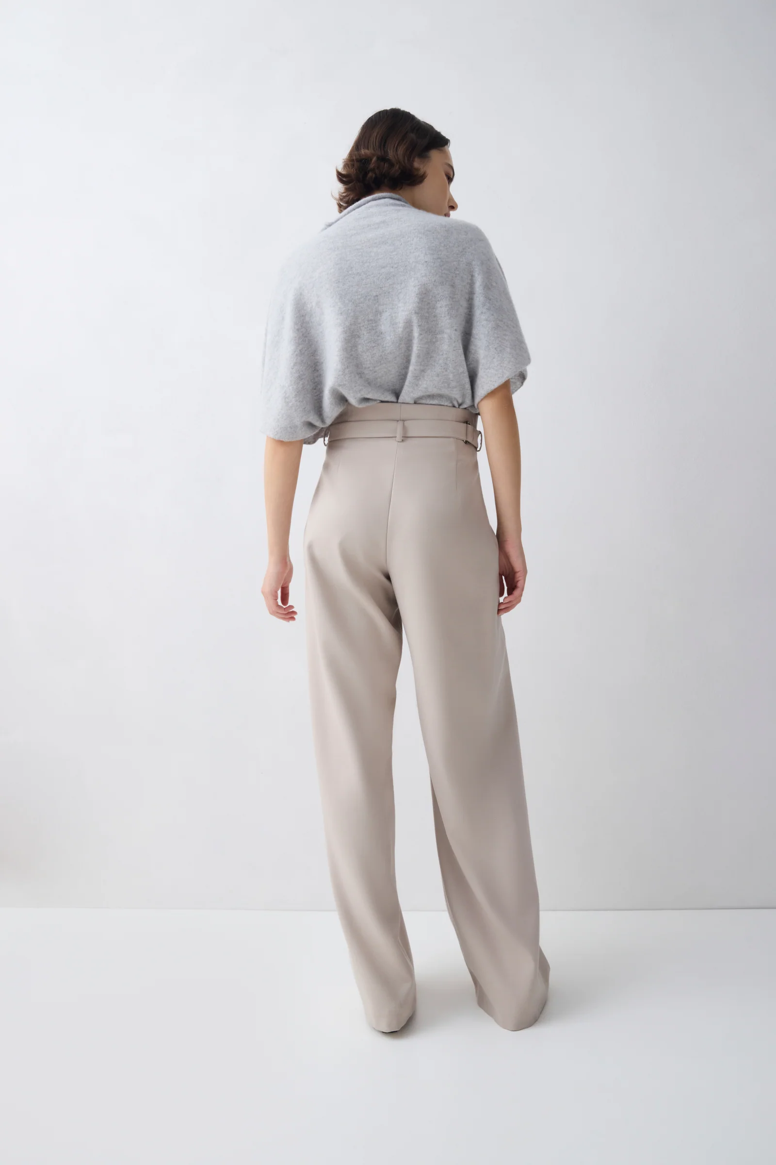 GREY MARLE CASHMERE RISE KNIT TOP - Image 5