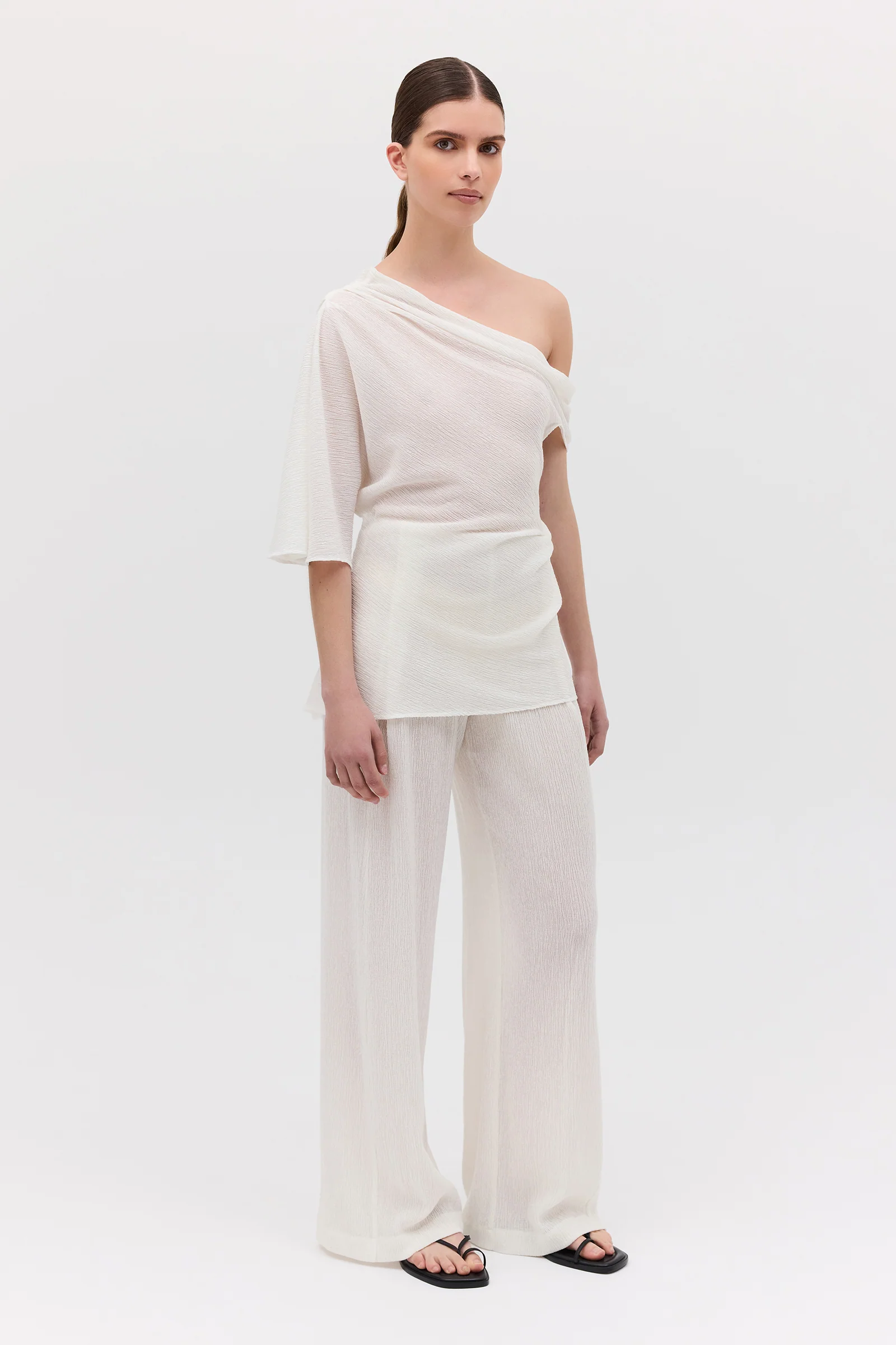 IVORY CRINKLE GALEA TOP - Image 3
