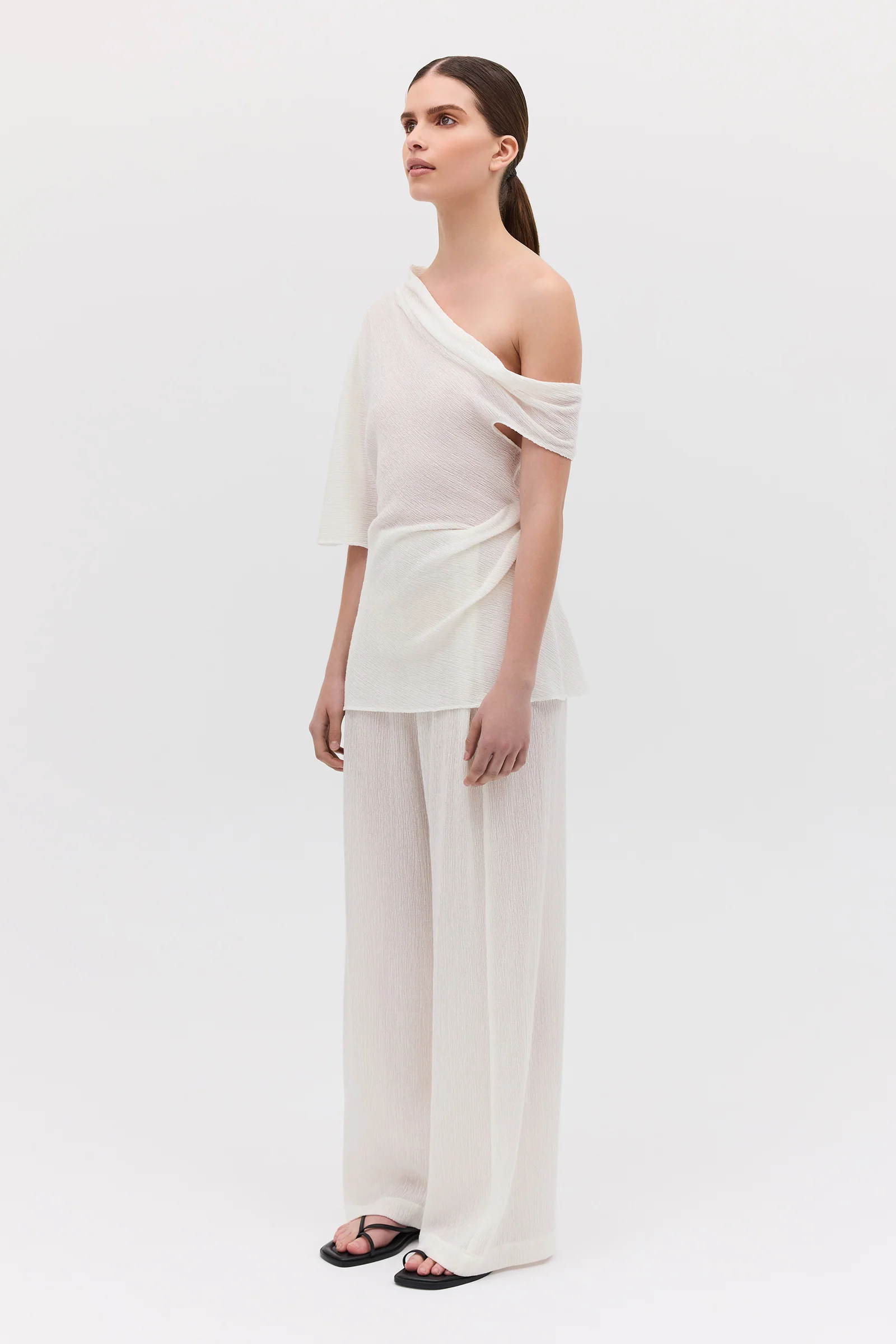 IVORY CRINKLE GALEA TOP - Image 4