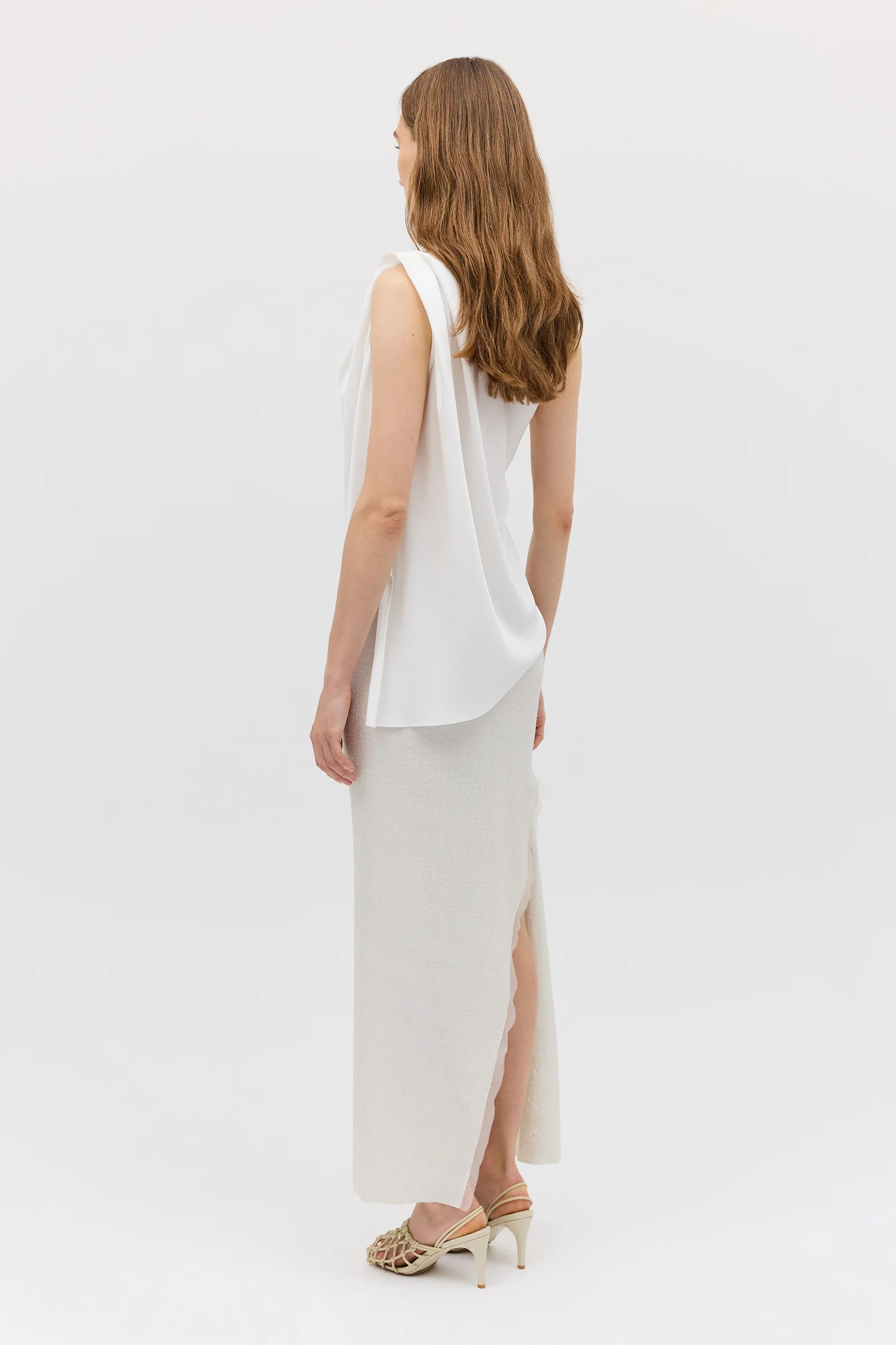 IVORY SATIN ANTONIA TOP - Image 6