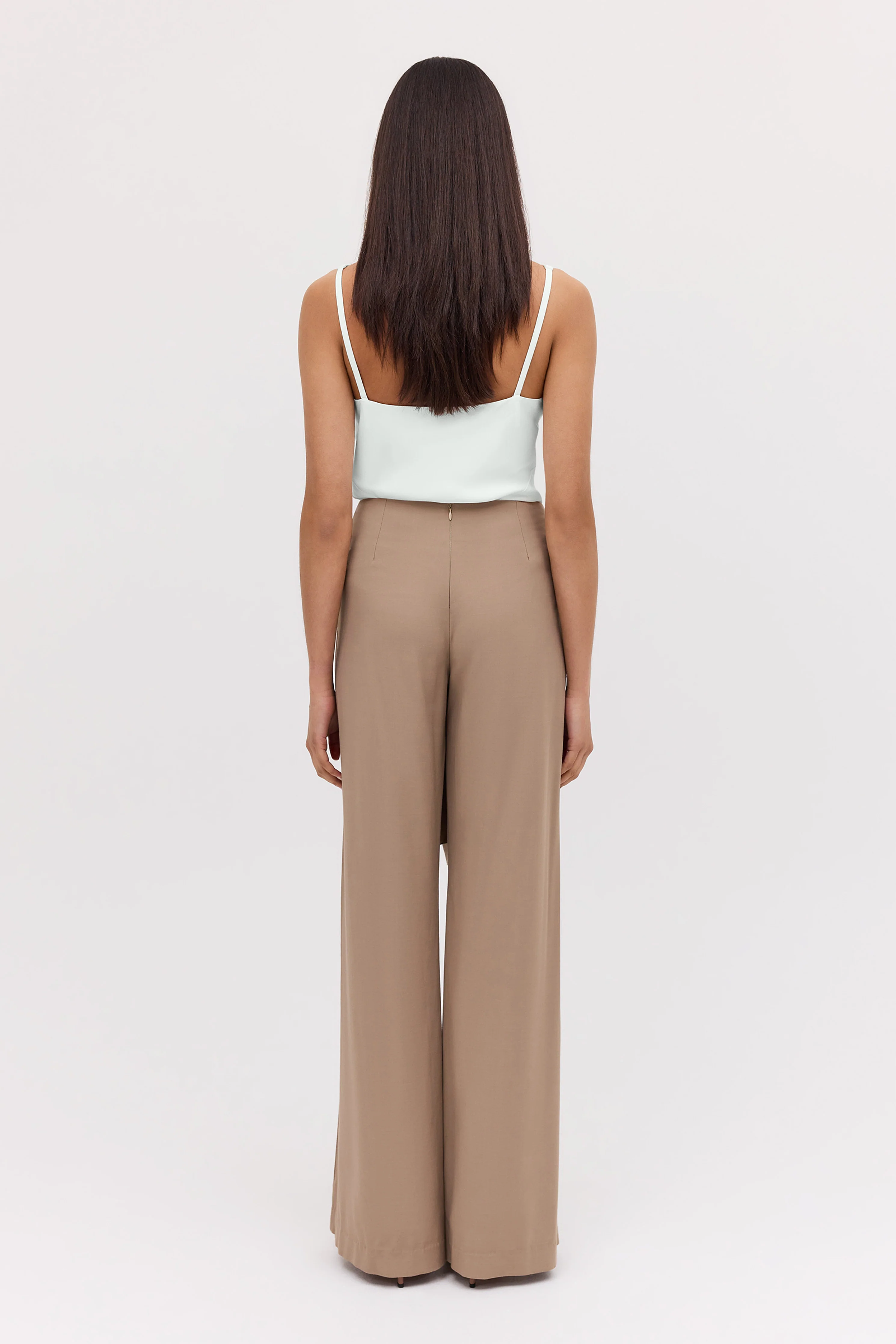 IVORY SATIN CREPE CLAUDE TANK - Image 7