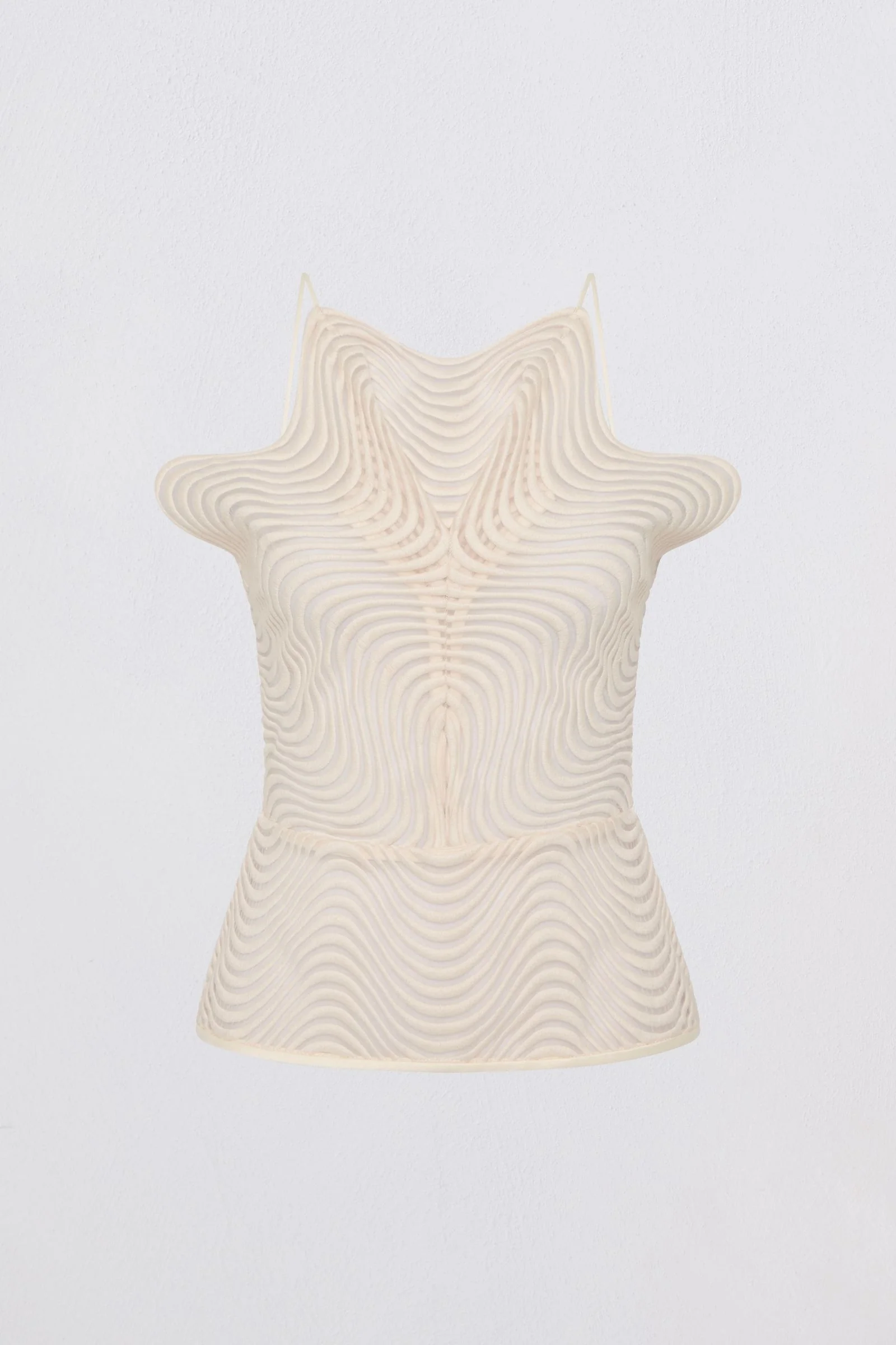 IVORY SCALLOPED LACE FLUX TOP - Image 6