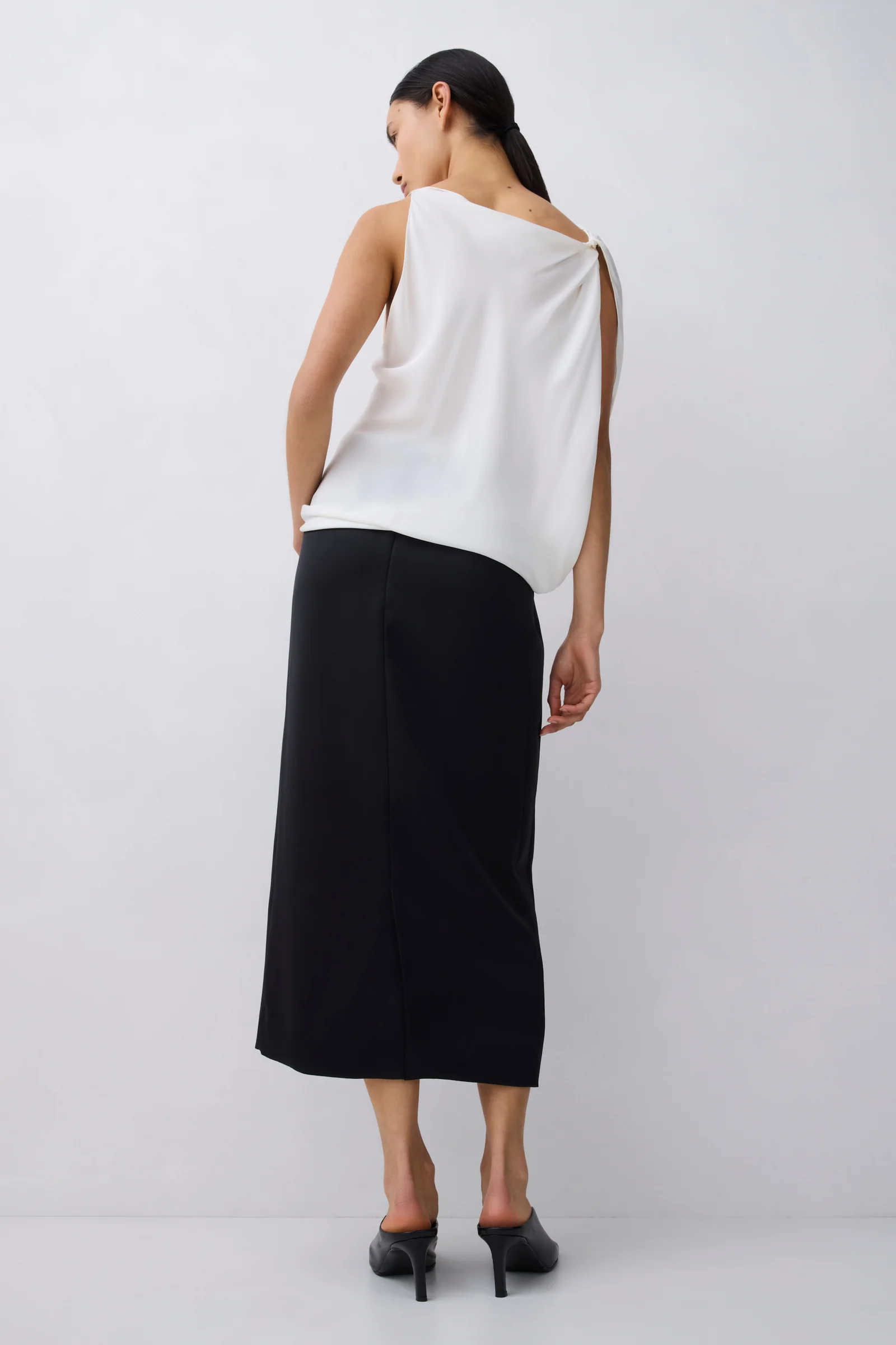 IVORY SILK ROMA TOP - Image 5