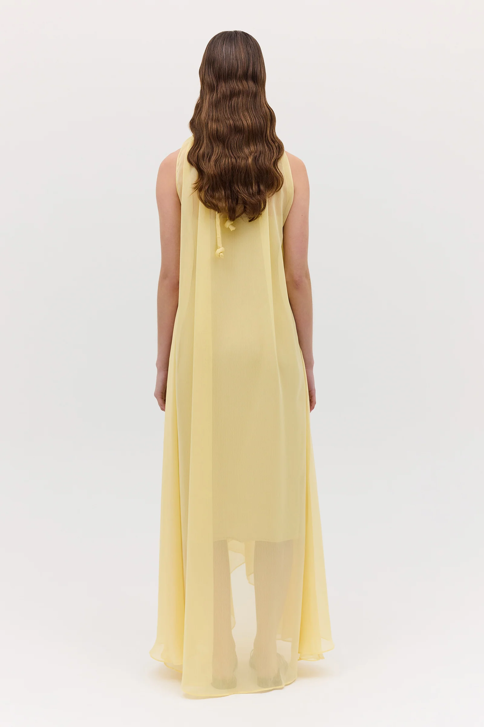 LEMON CHIFFON EFFUSE DRESS - Image 7