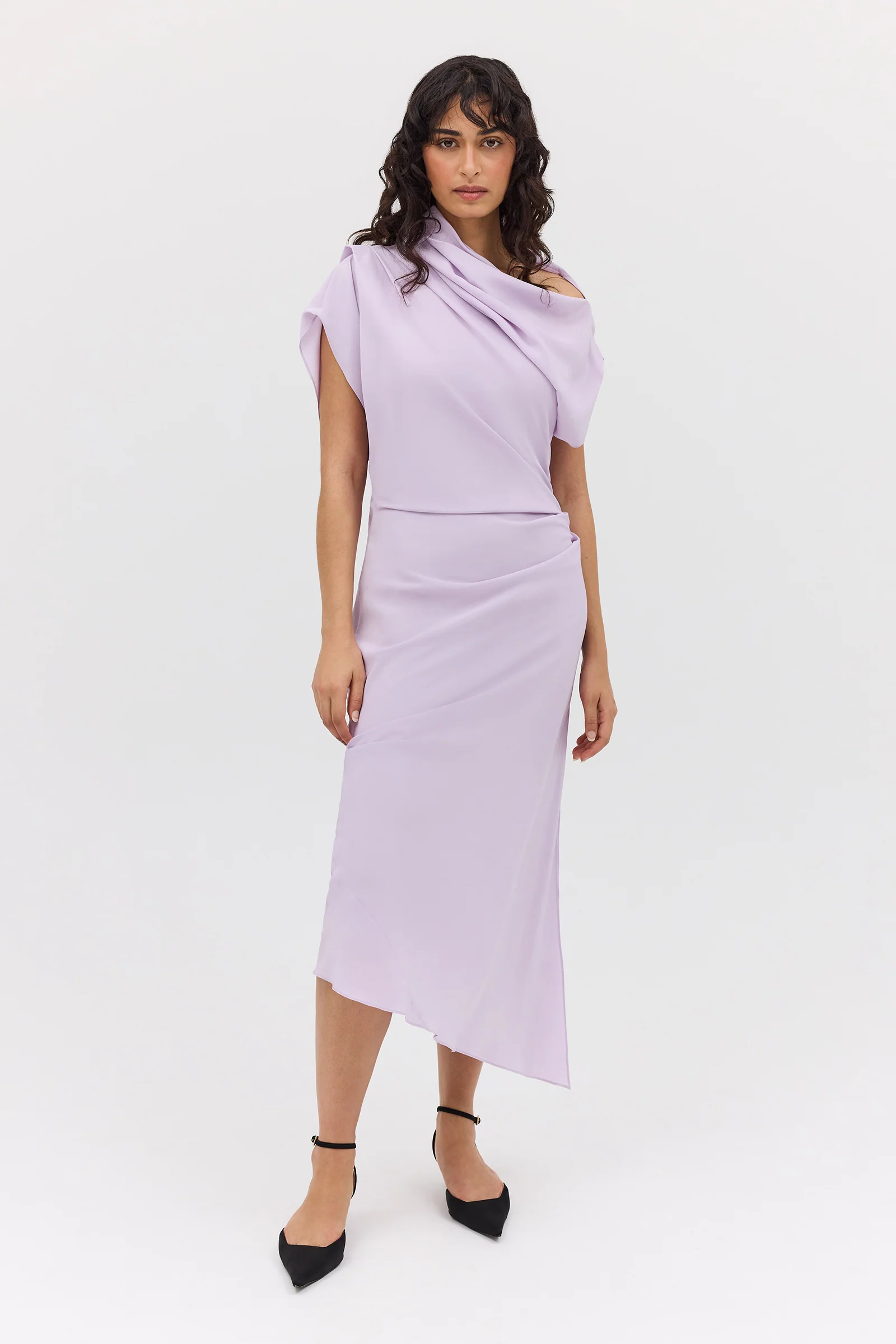 LILAC SILK CDC DECODE DRESS - Image 3