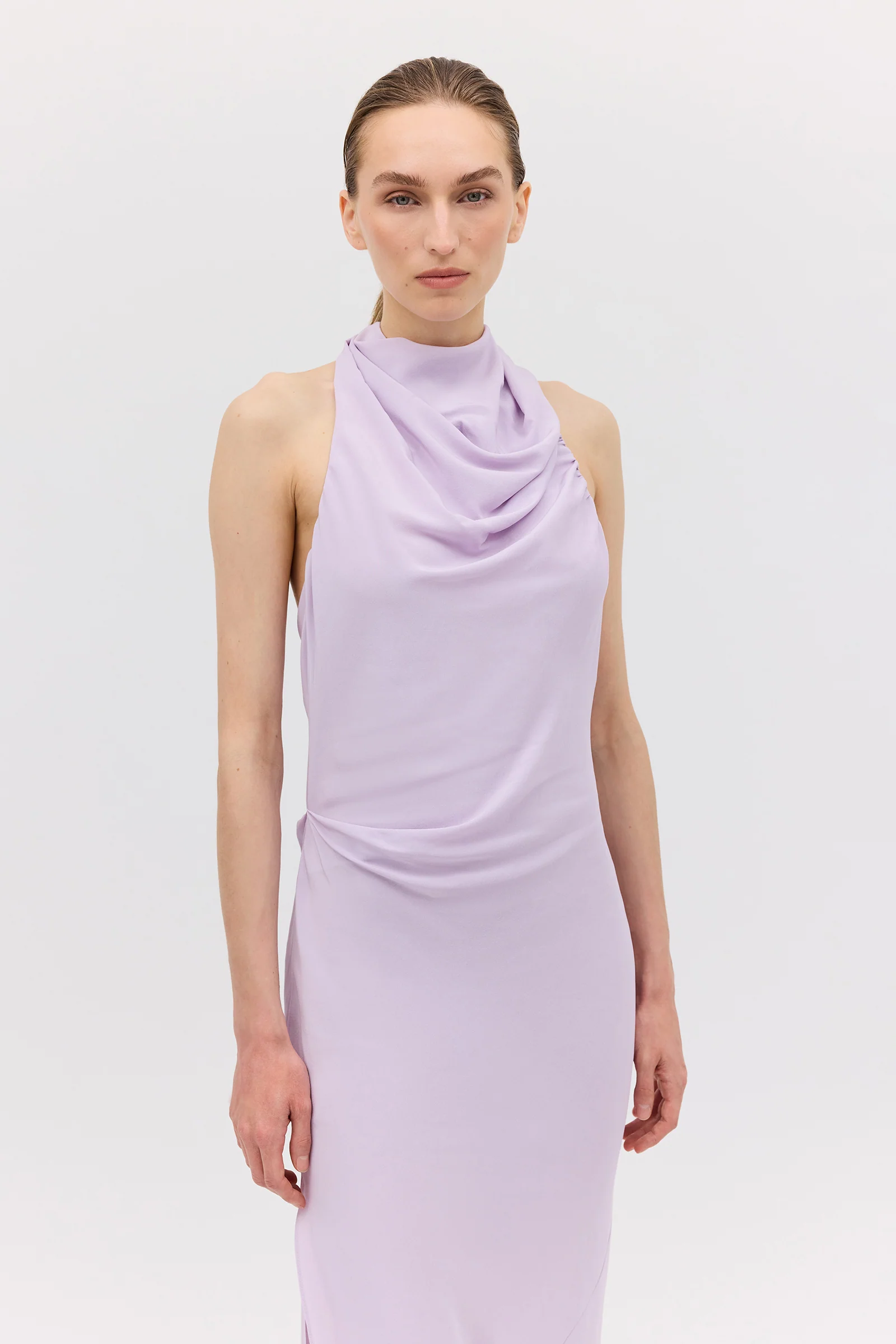 LILAC SILK CDC SUBLIMATE DRESS - Image 3