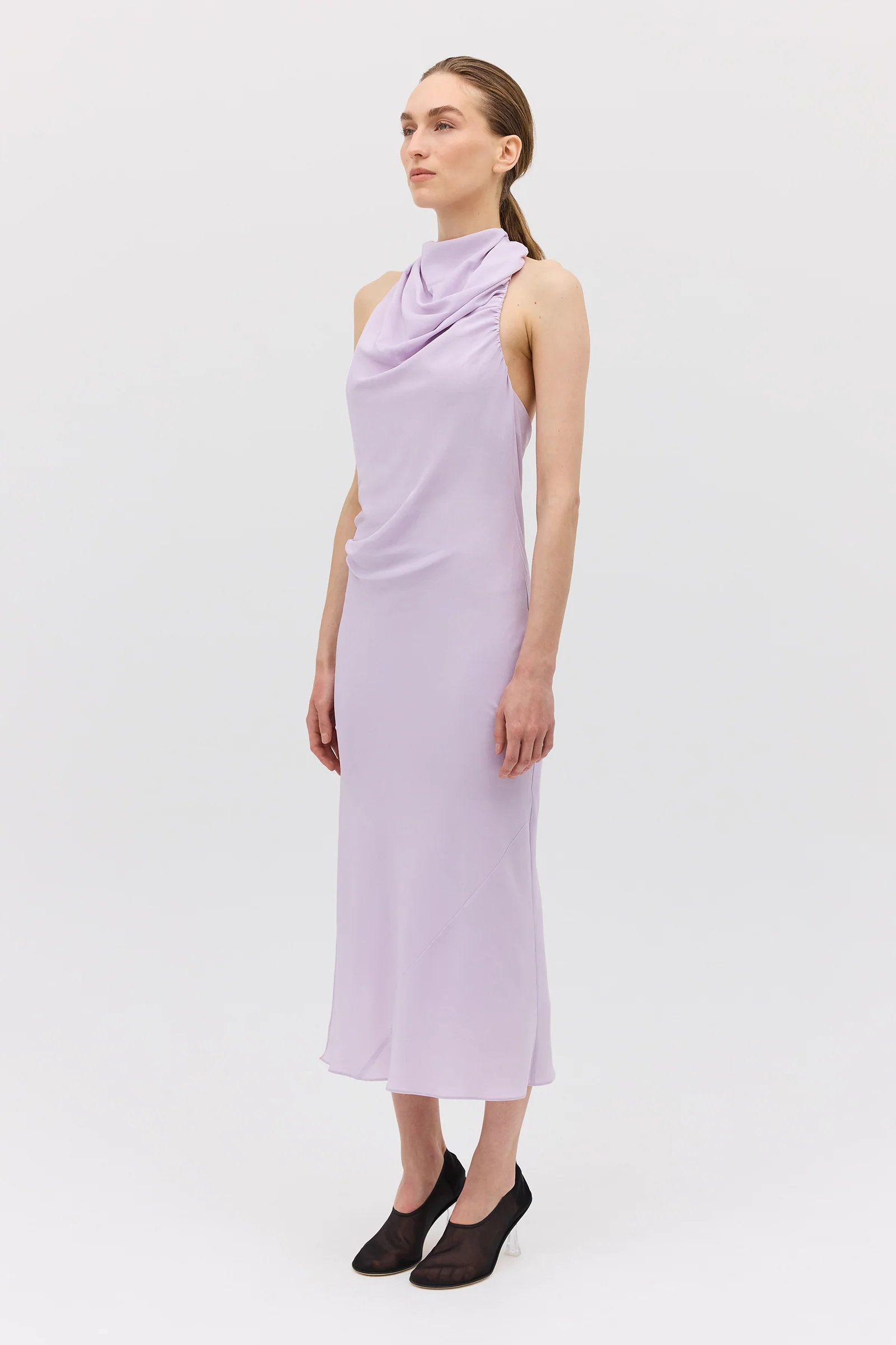 LILAC SILK CDC SUBLIMATE DRESS - Image 4