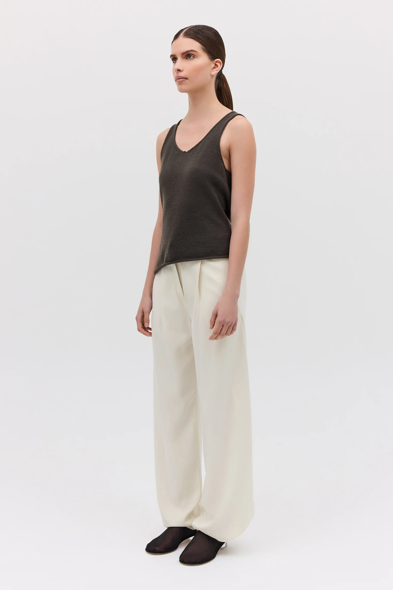 LIQUORICE CASHMERE TENDER KNIT - Image 4