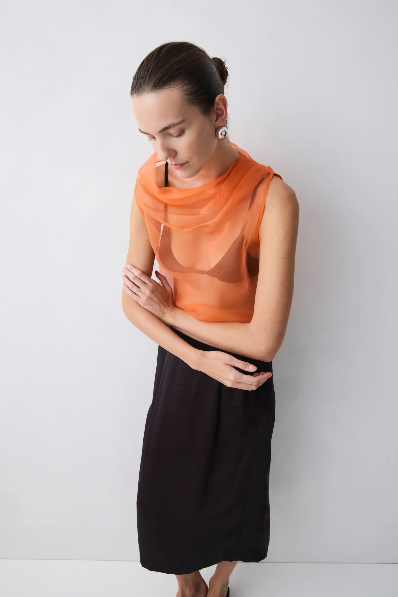 MANDARIN ORGANZA CEZANNE TOP - Image 6