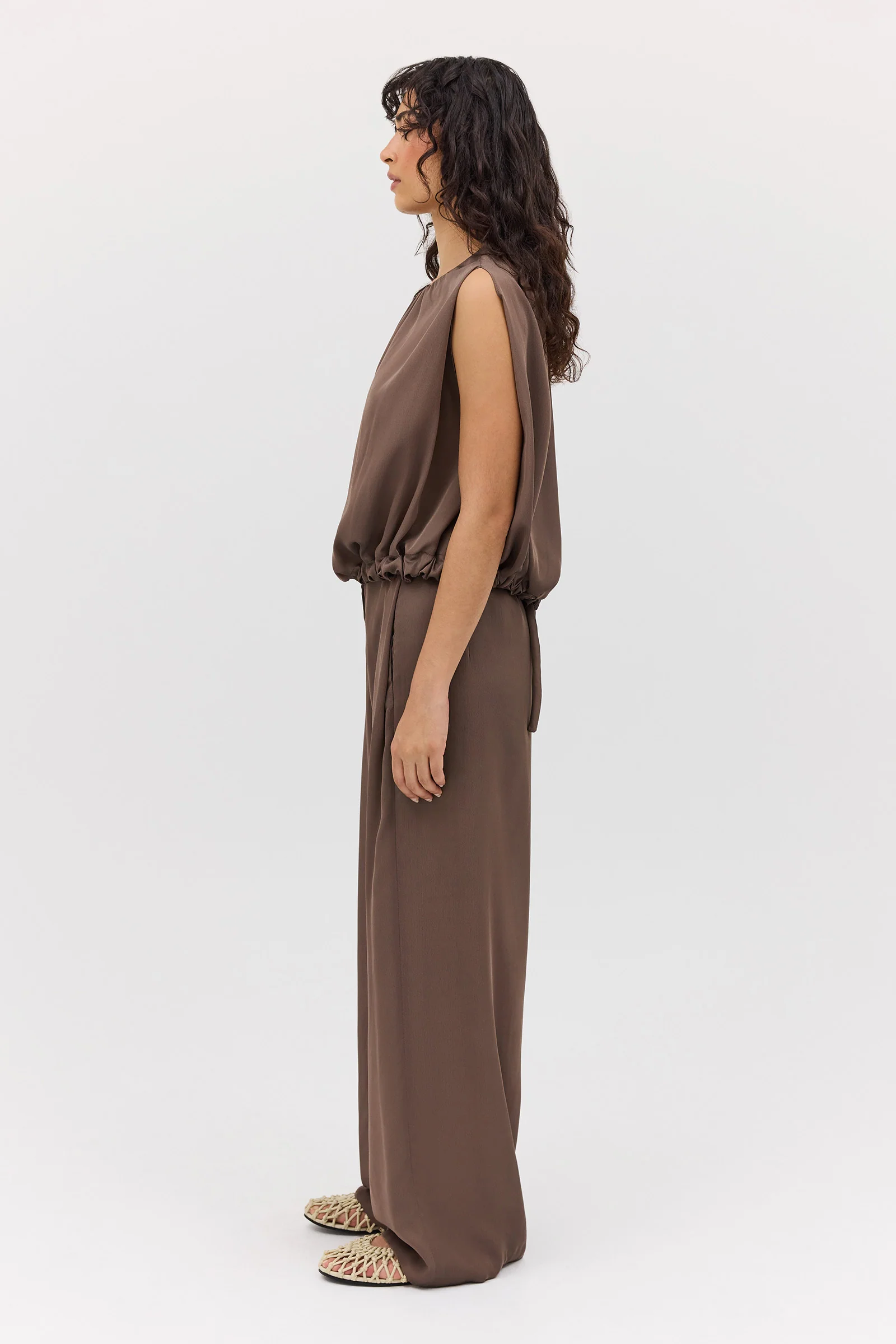 MUSHROOM CHIFFON RAY PANT - Image 4