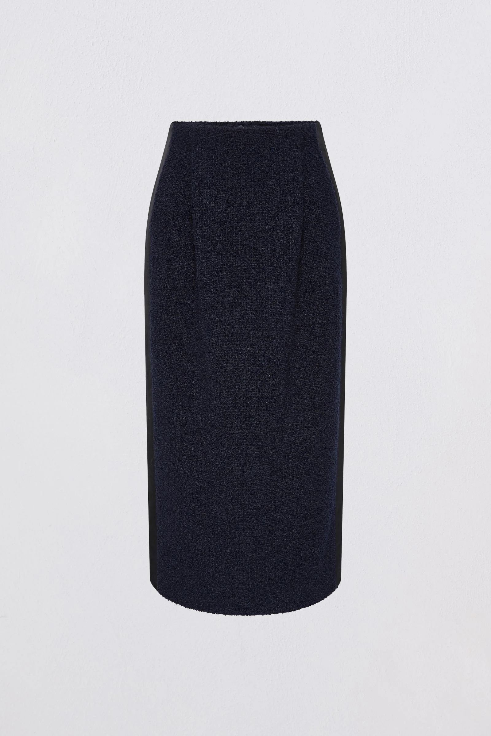 NAVY BOUCLE TWEED EMBER SKIRT - Image 4