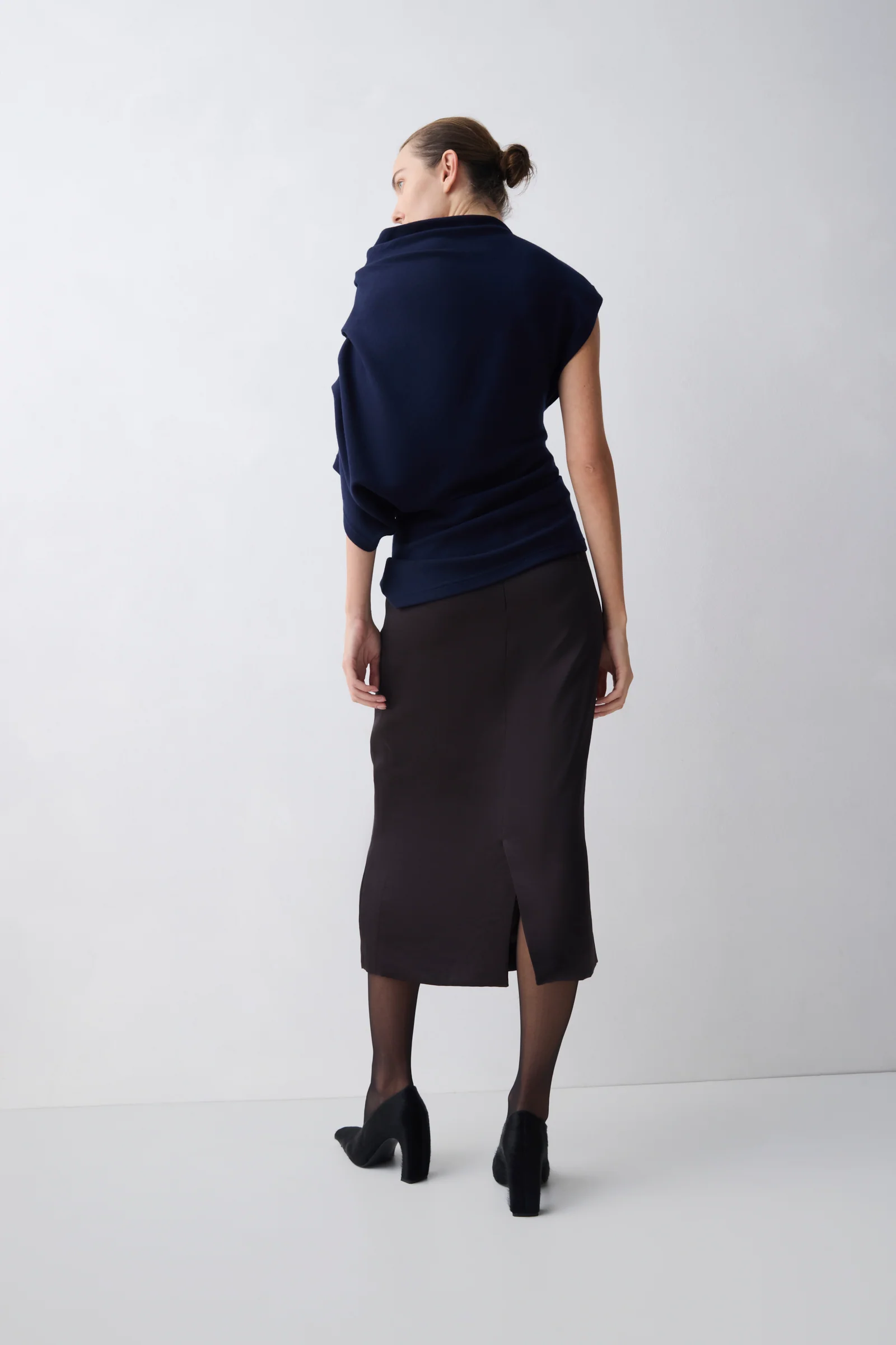 NAVY JERSEY DECODE TOP - Image 4
