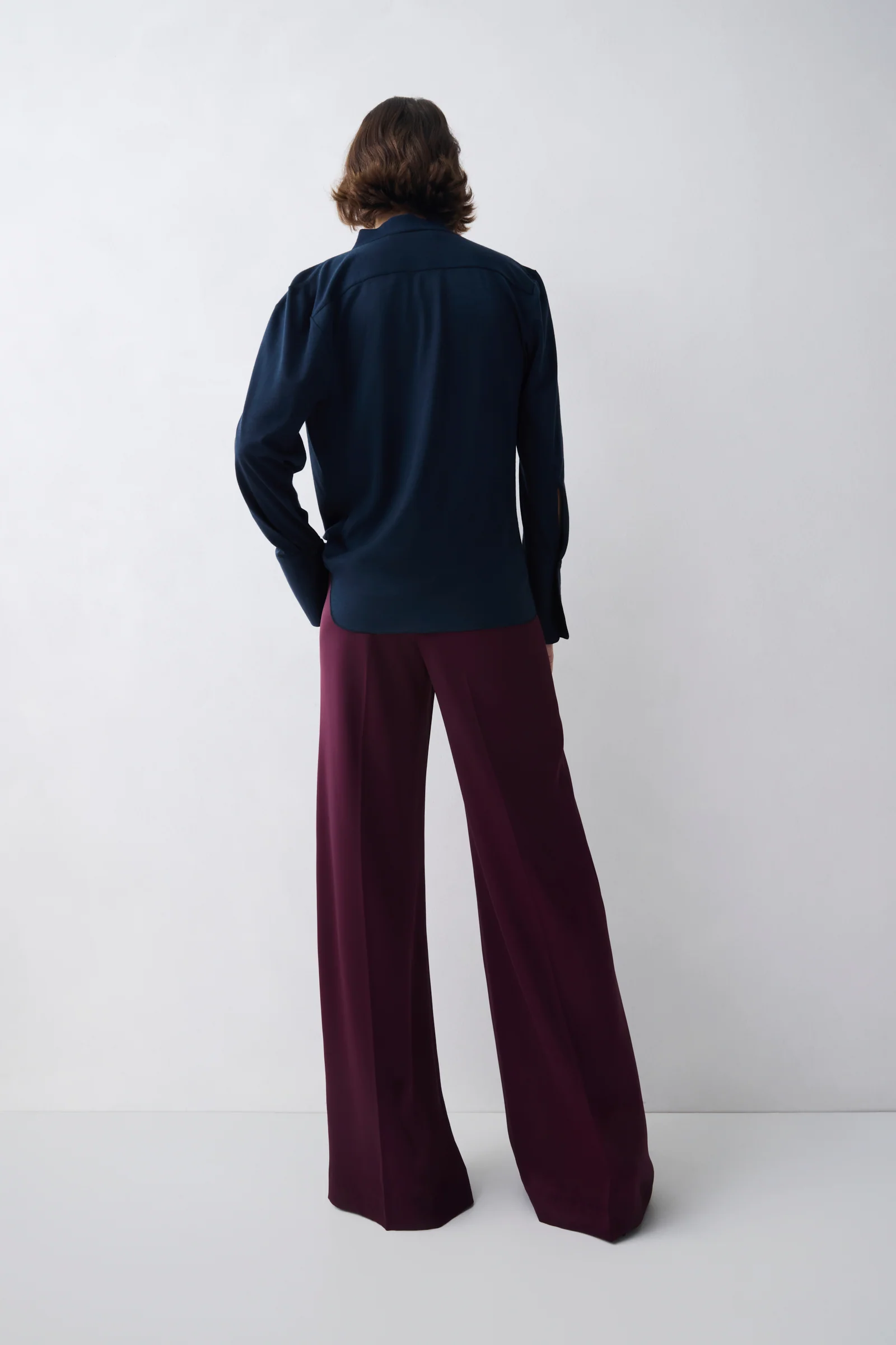 NAVY MERINO CASCADE TOP - Image 5