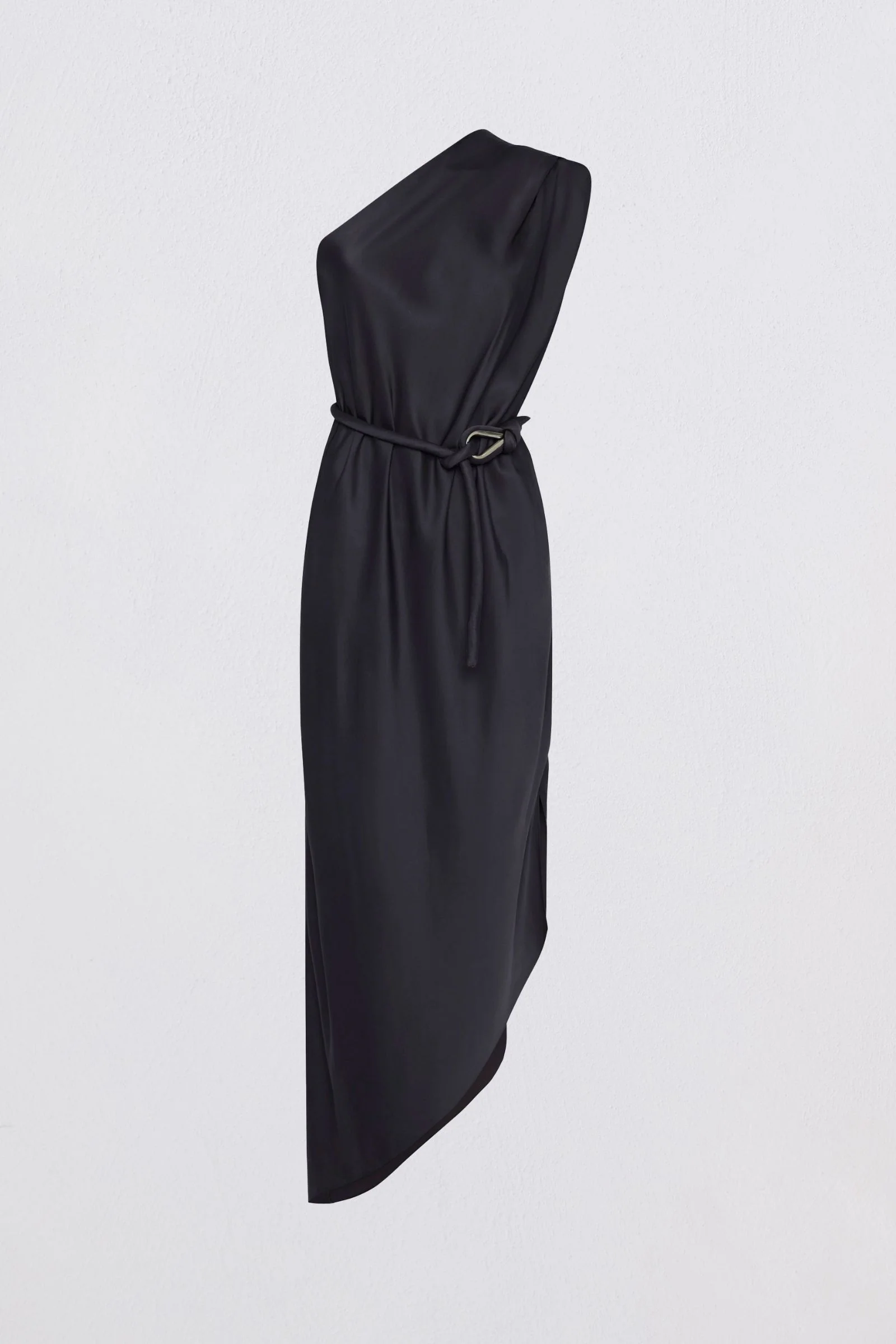 NAVY SATIN CREPE IBIZA DRESS - Image 8