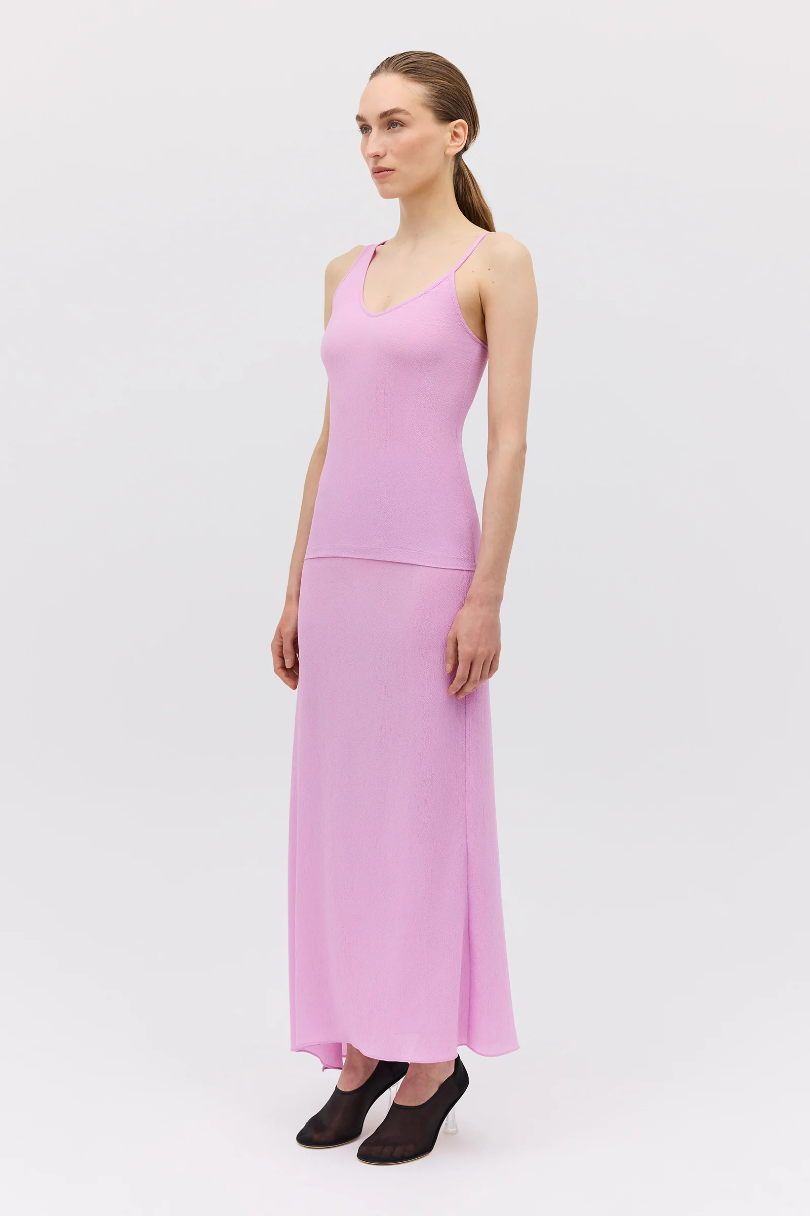 ROSE CRINKLE PLUNGE TOP - Image 4