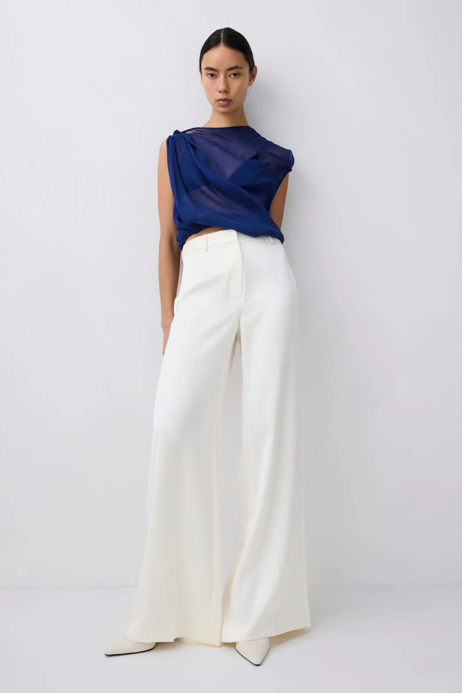 ROYAL SILK GEORGETTE TUMBLE TOP - Image 2
