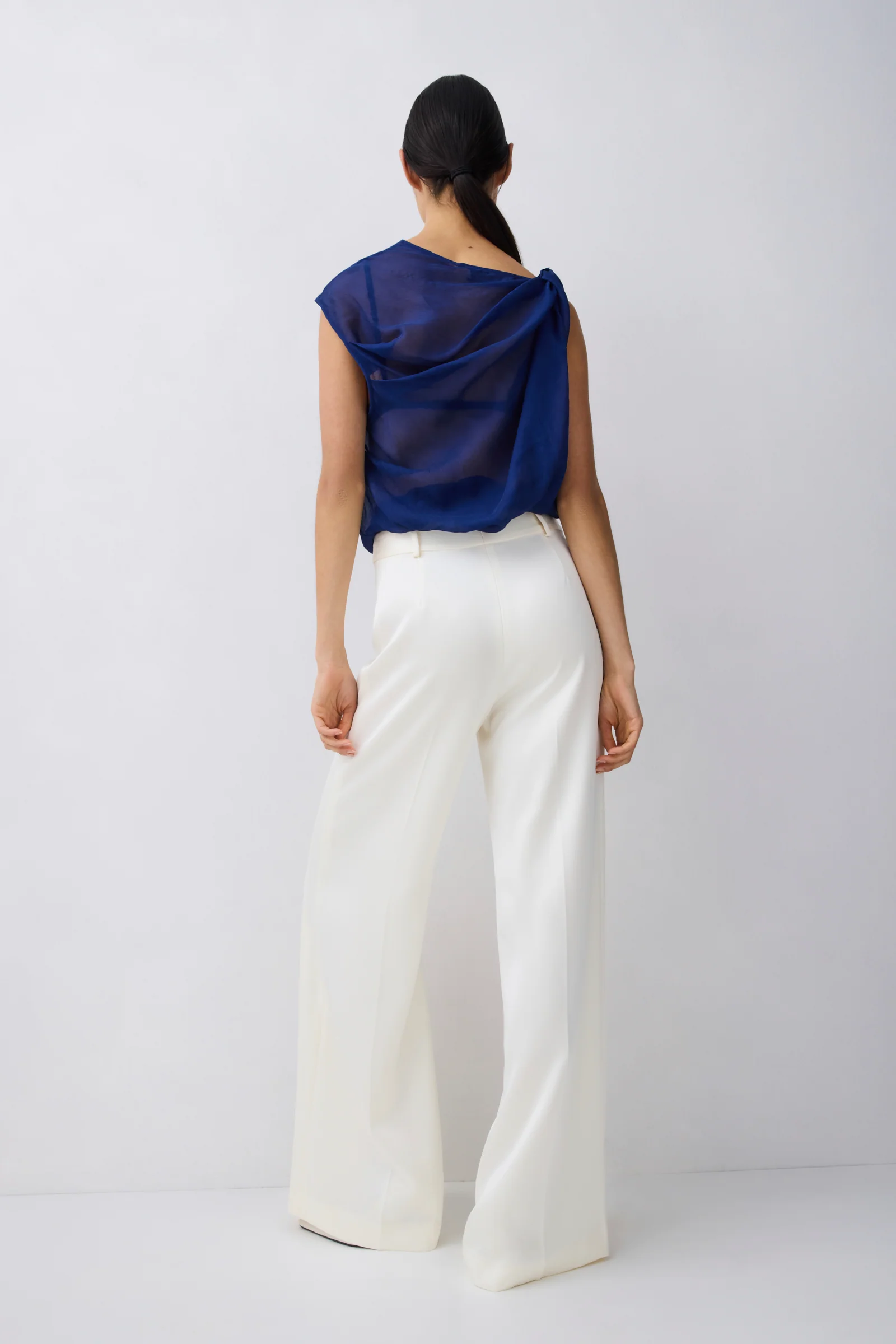 ROYAL SILK GEORGETTE TUMBLE TOP - Image 4