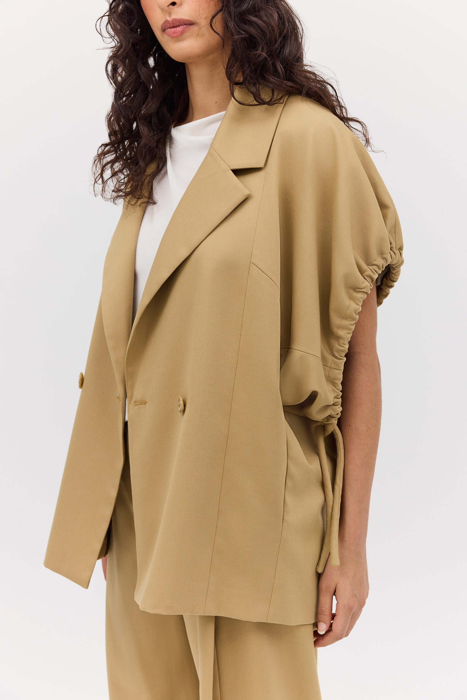 SAND WOOL SUITING PERUSE JACKET - Image 3