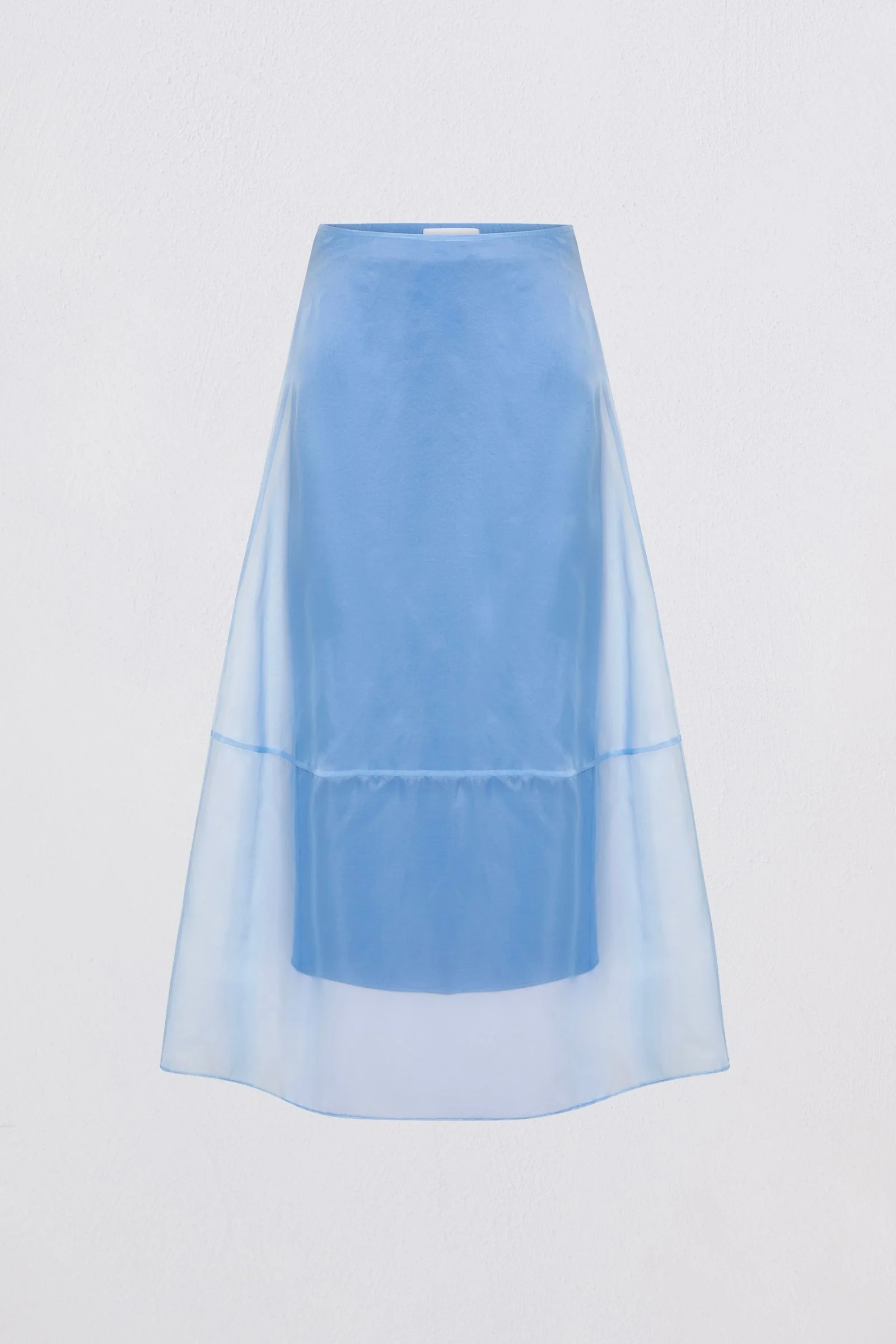 SKY ORGANZA CURVATURE SKIRT - Image 7