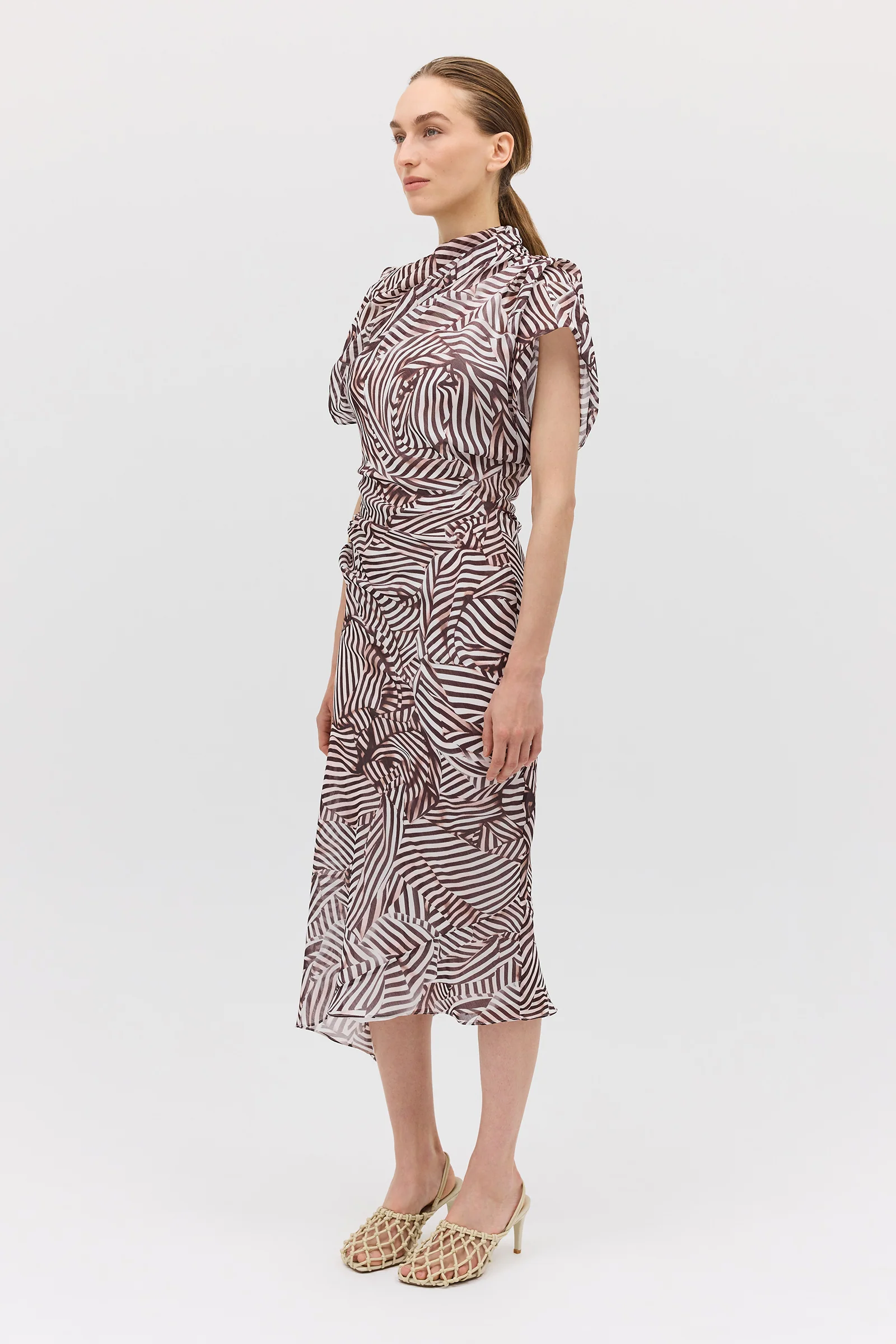 WHIRLPOOL STRIPE DECODE DRESS - Image 4