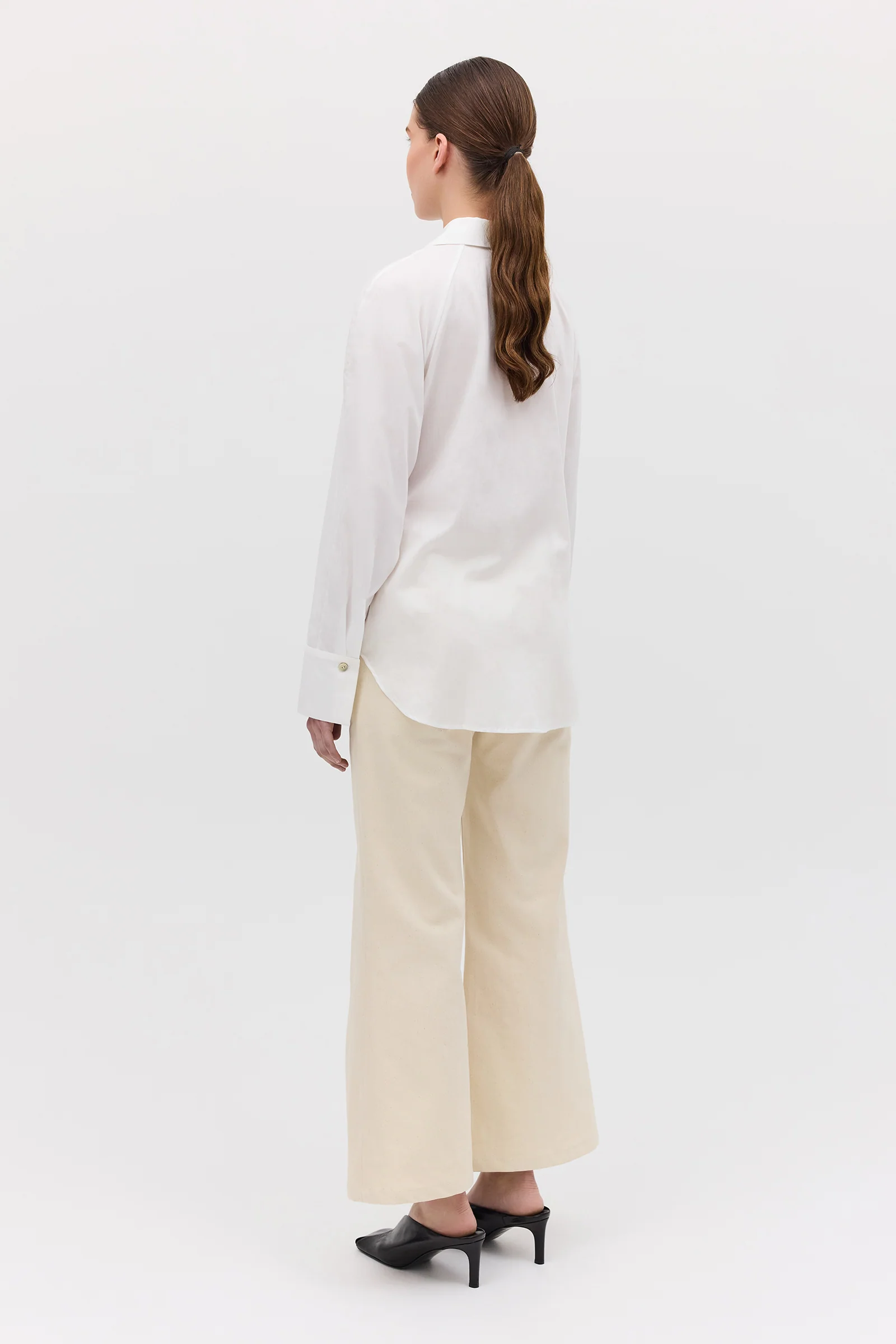 WHITE COTTON ISABELLA SHIRT - Image 6