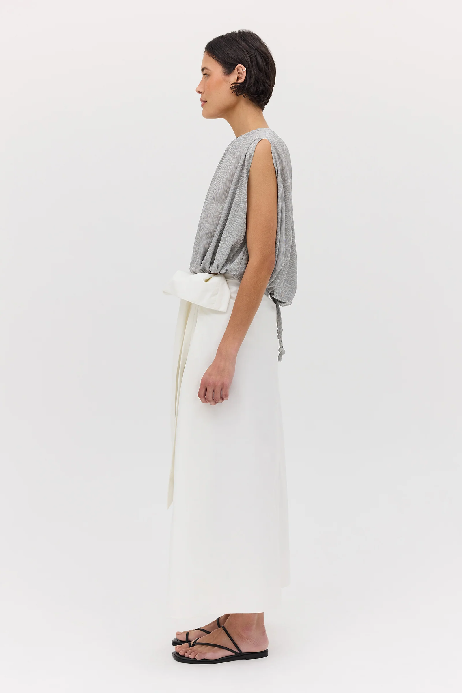 WHITE COTTON NOSTALGIA SKIRT - Image 6