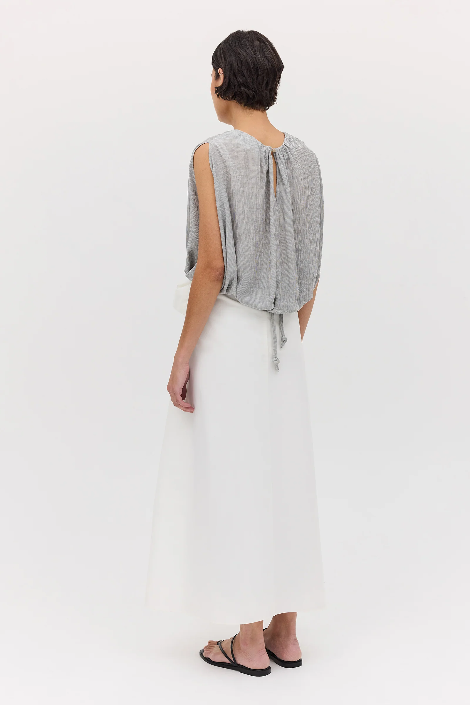 WHITE COTTON NOSTALGIA SKIRT - Image 7