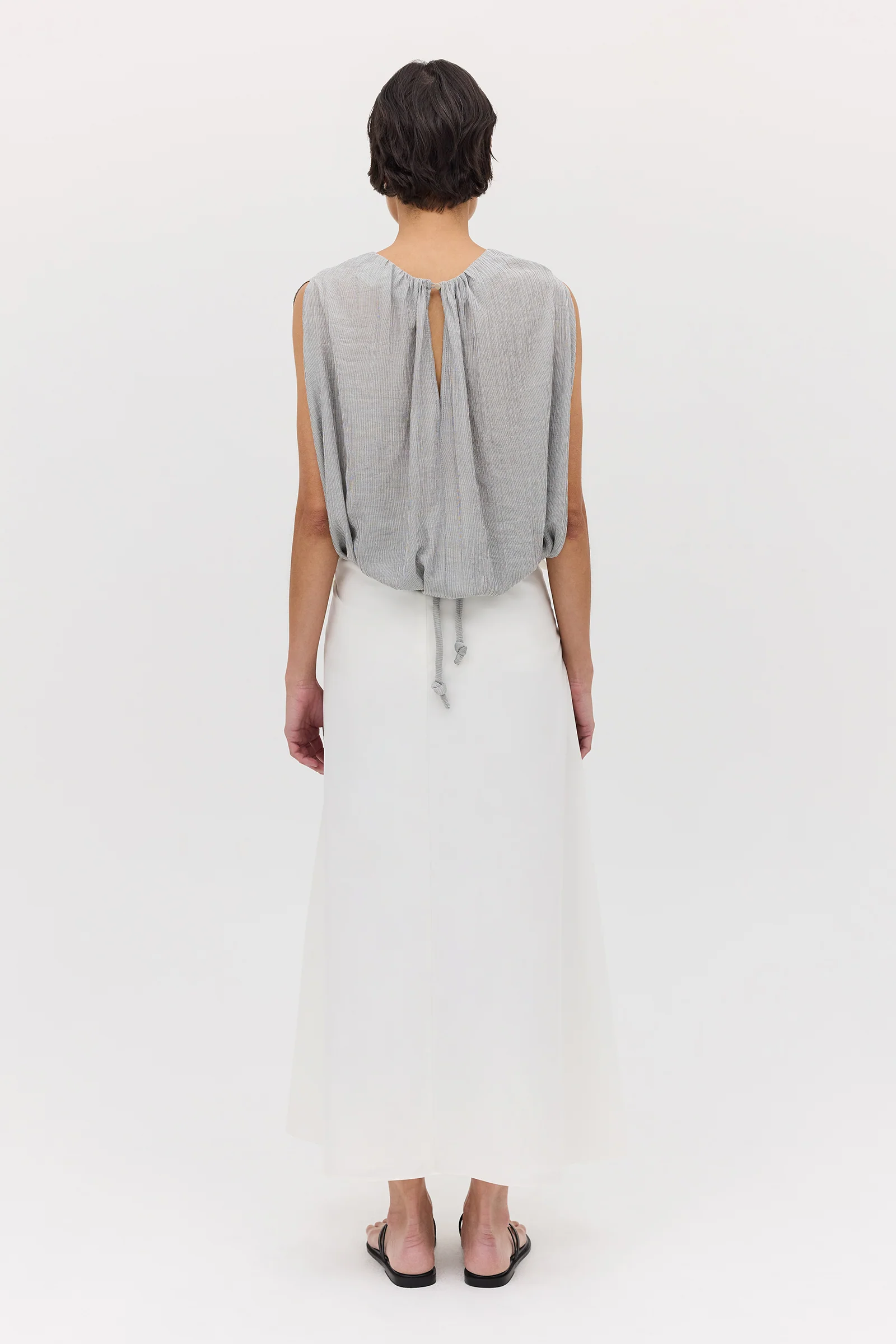 WHITE COTTON NOSTALGIA SKIRT - Image 8
