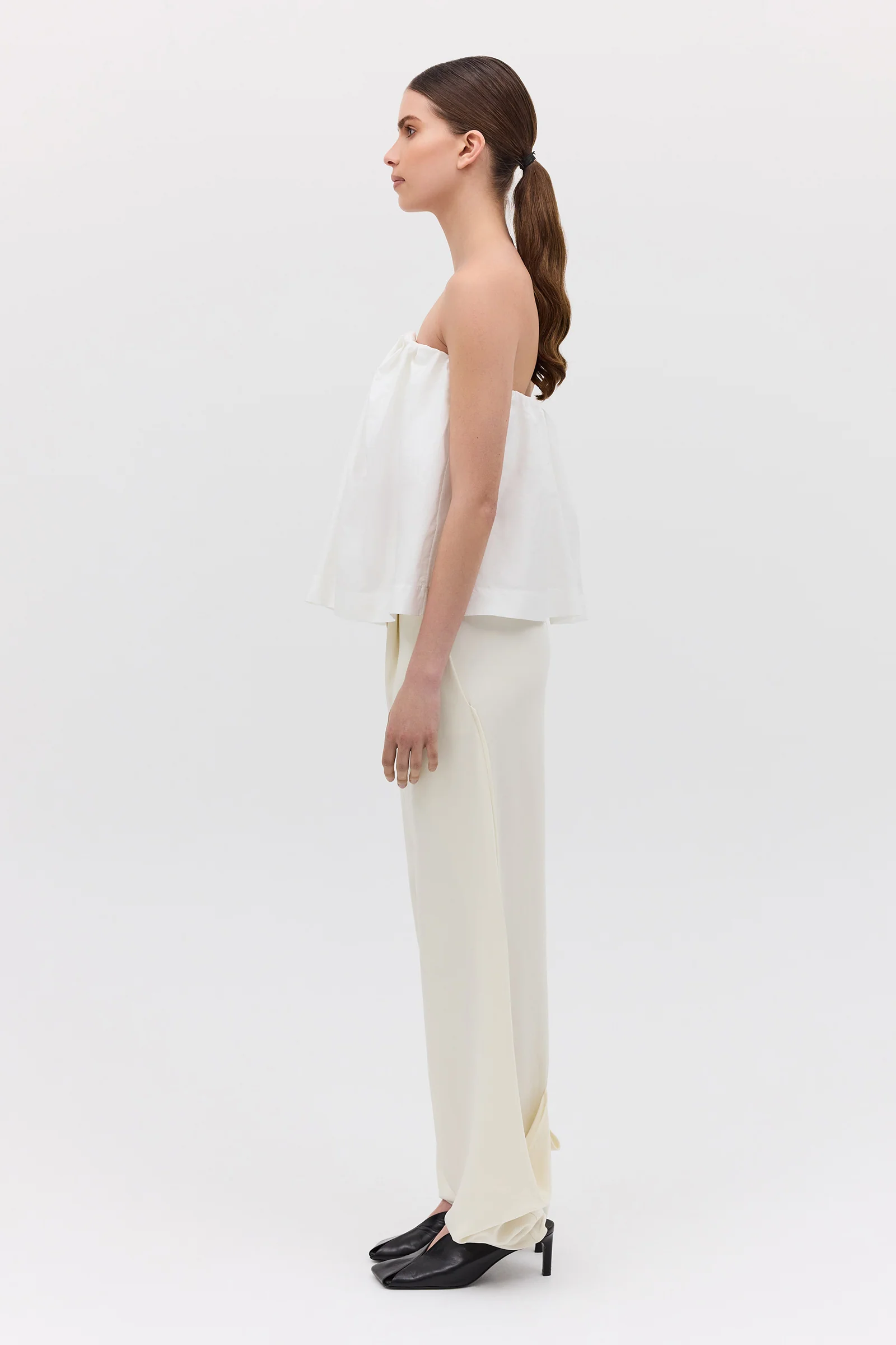 WHITE COTTON PRISM TOP - Image 4