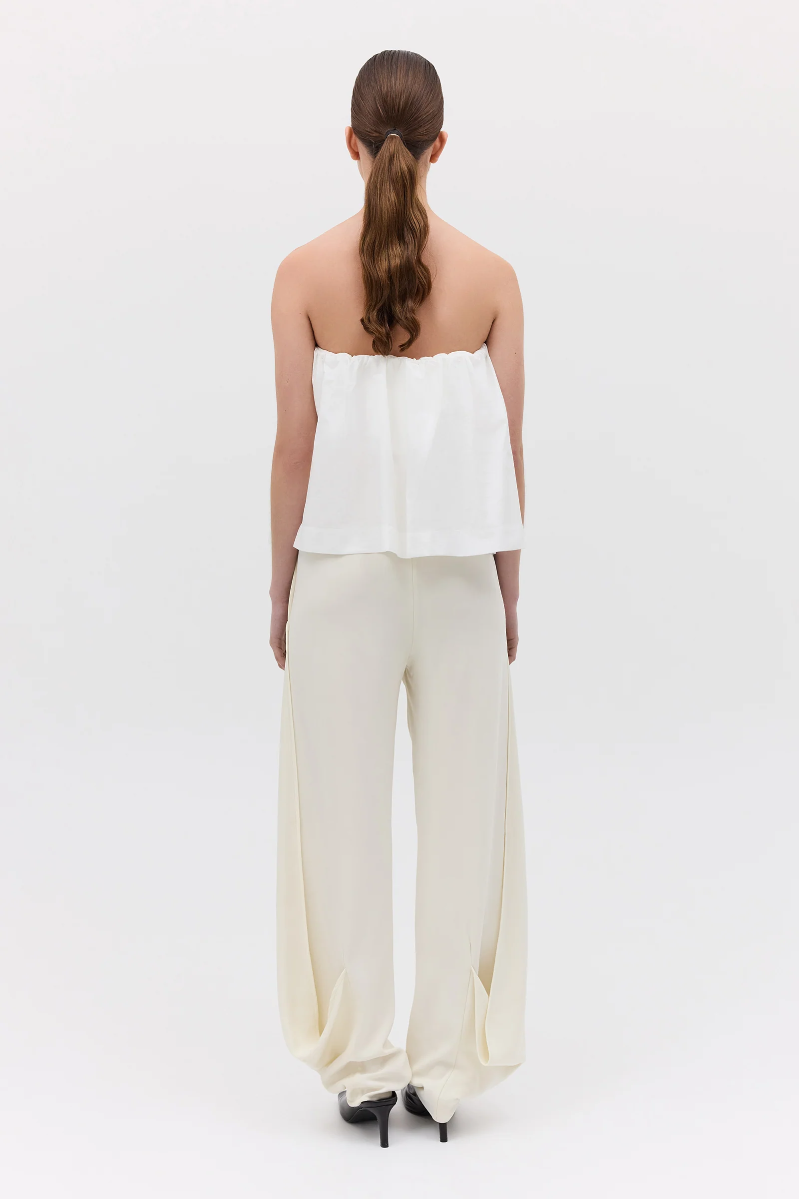 WHITE COTTON PRISM TOP - Image 6