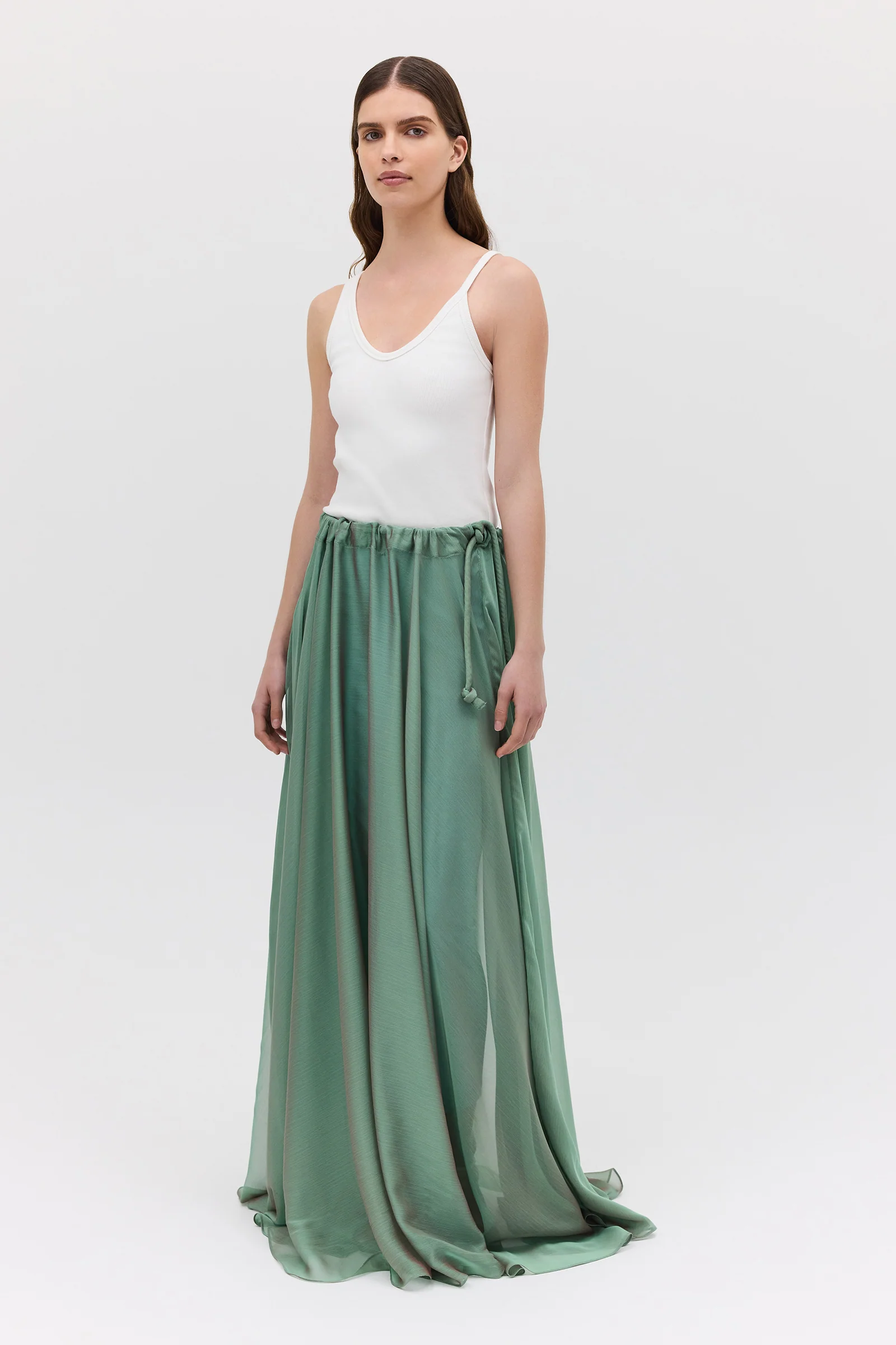 WHITE JERSEY PLUNGE TANK - Image 3