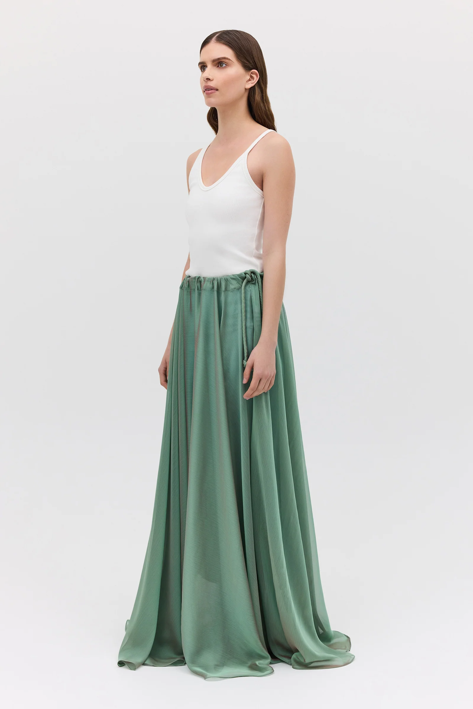 WHITE JERSEY PLUNGE TANK - Image 4