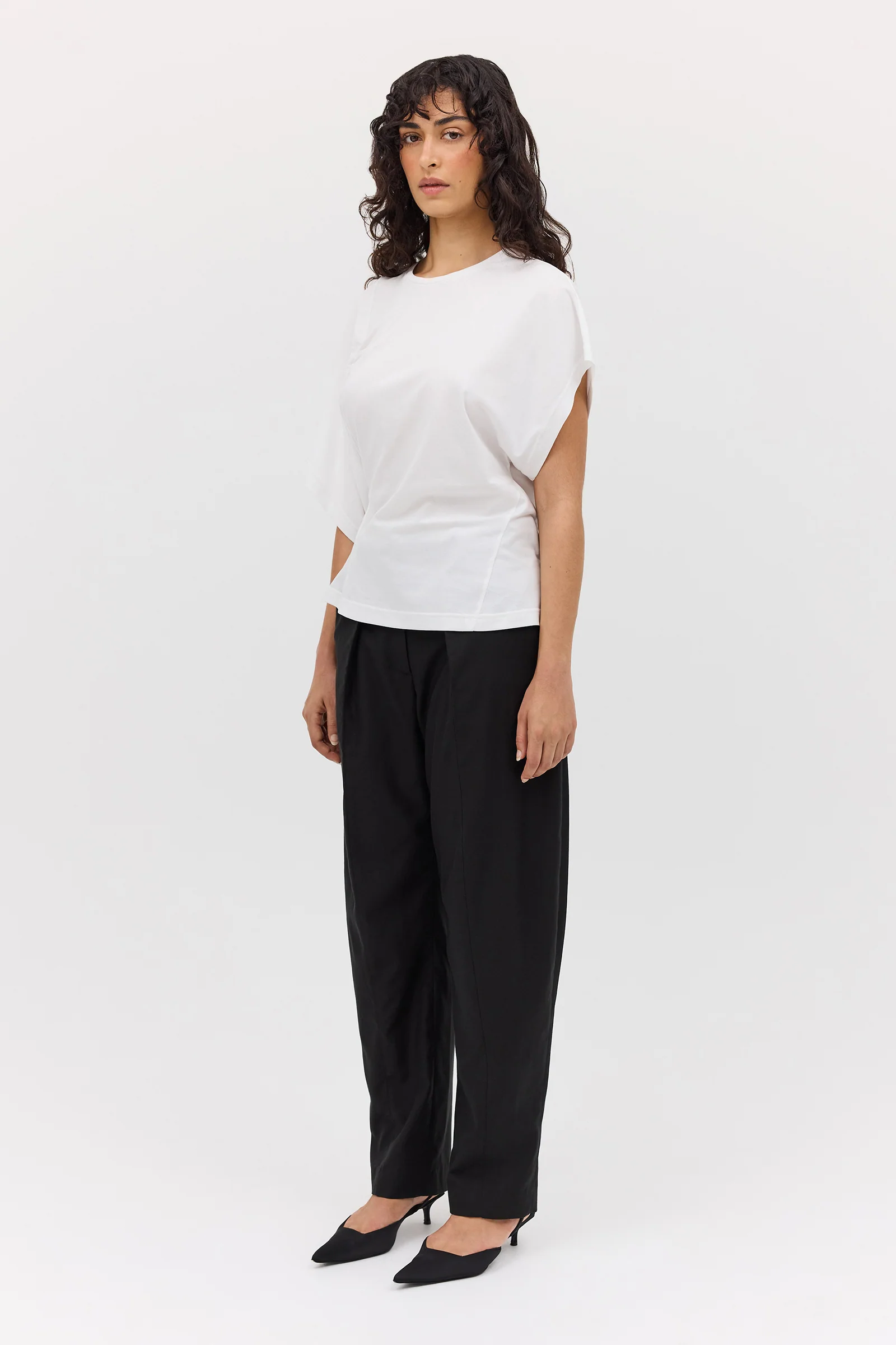 WHITE JERSEY SYNCHRONISE TOP - Image 6